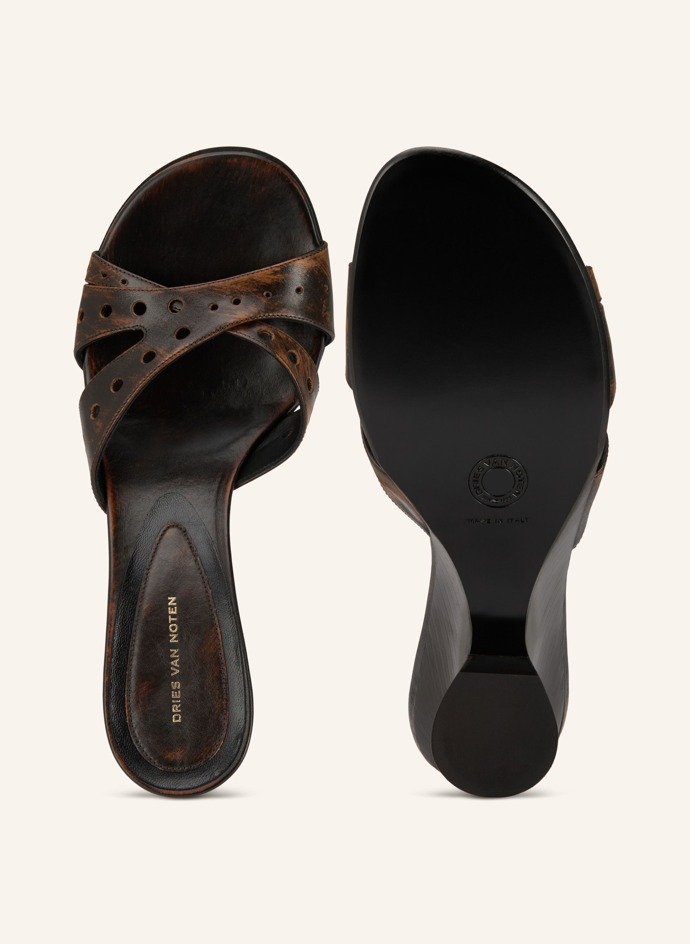 Thumbnail - Dries Van Noten Mules braun