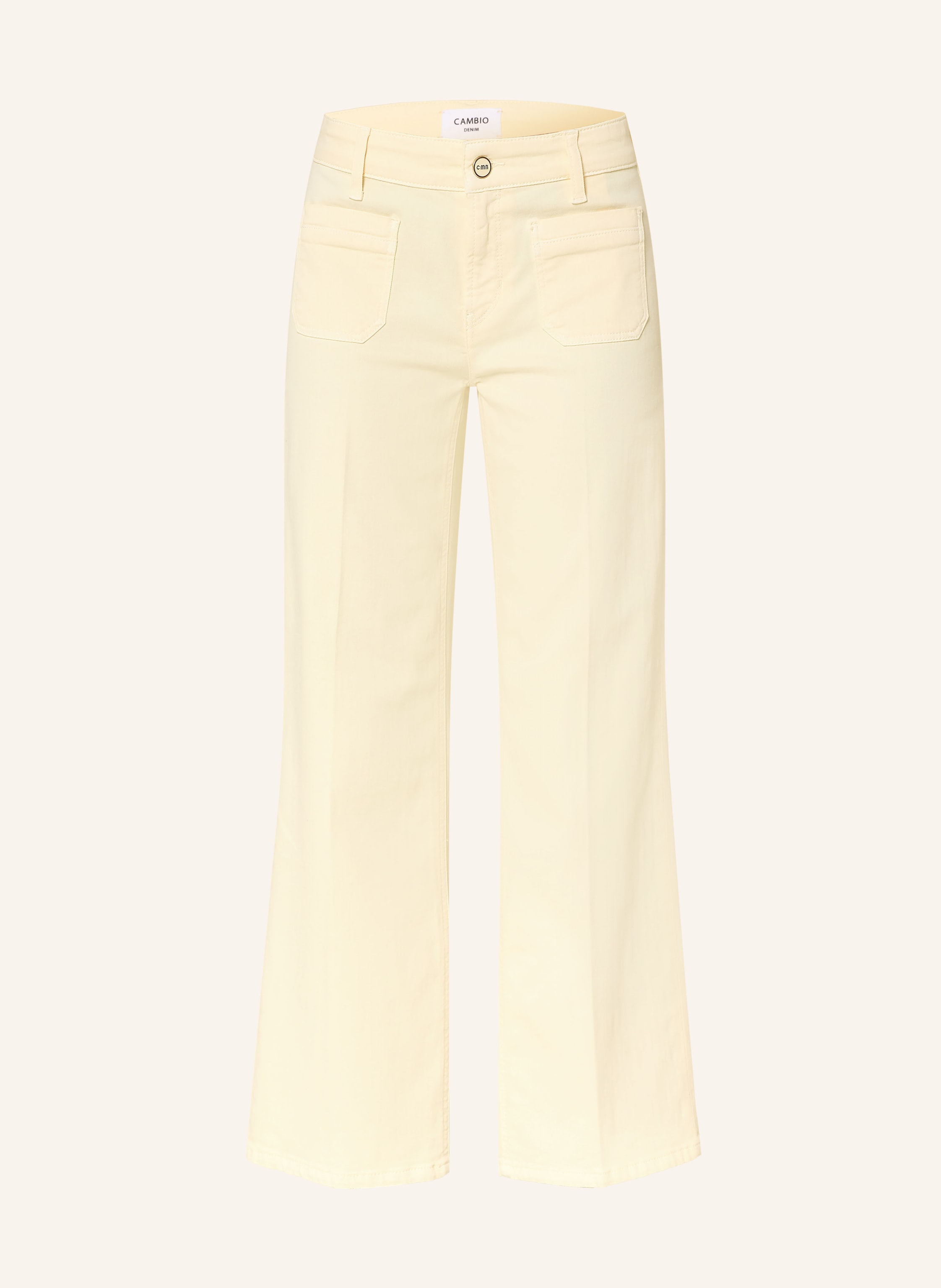 Cambio Wide Leg Jeans Tess gelb