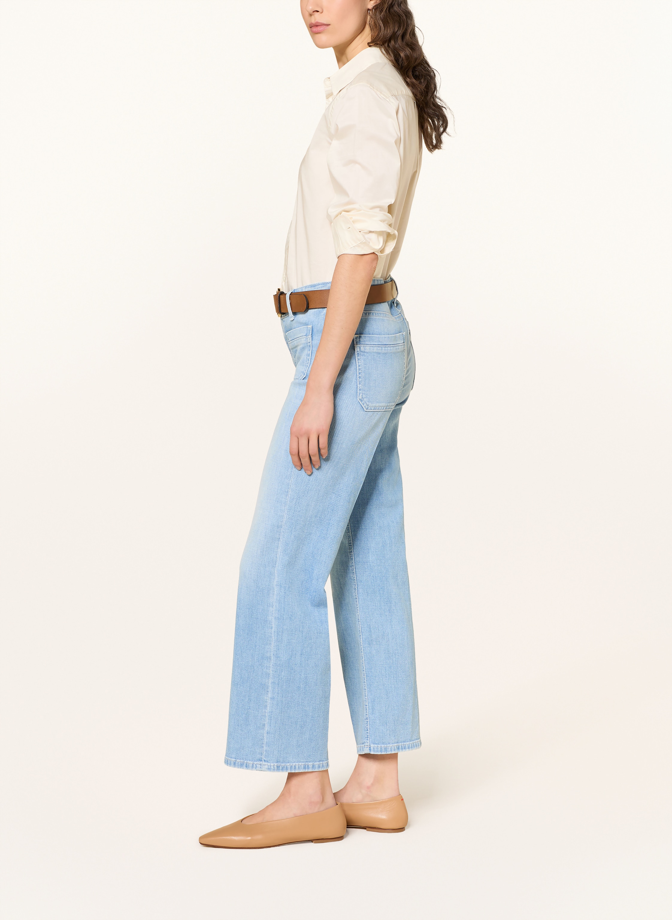 Thumbnail - Cambio Bootcut Jeans Tess blau