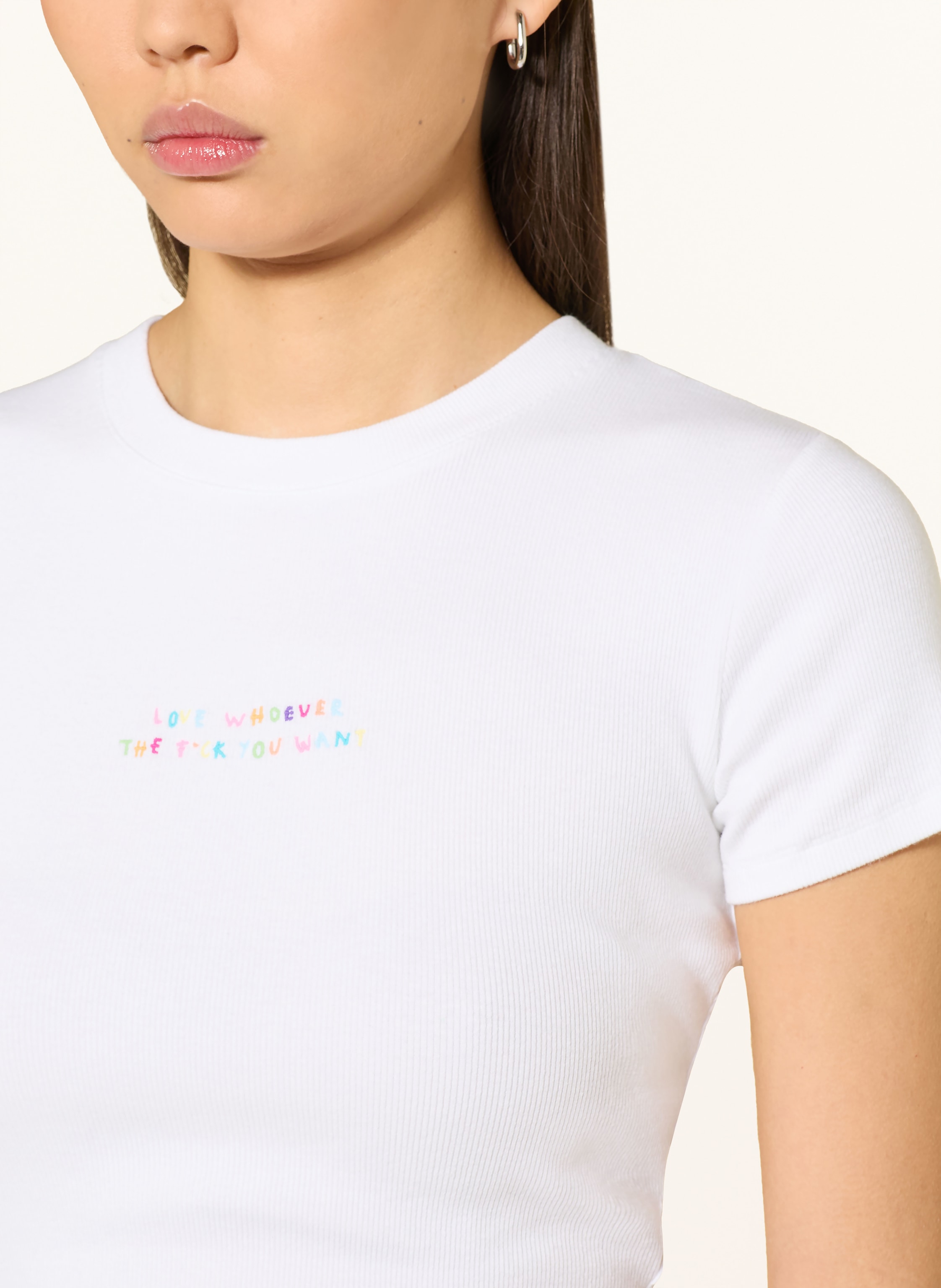 Thumbnail - Ninety-9 T-Shirt Love Whoever weiss