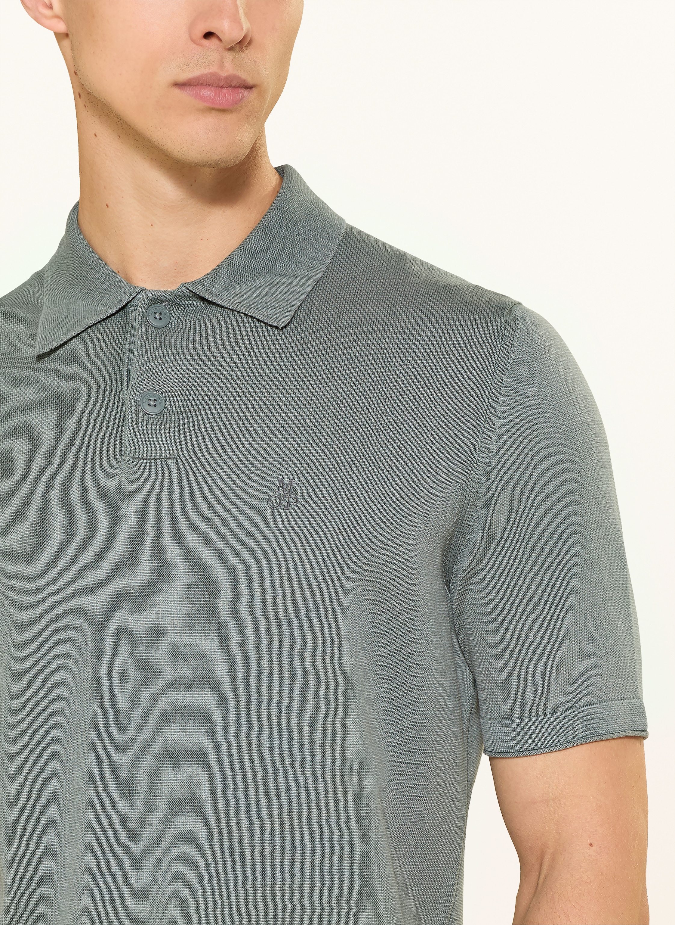 Thumbnail - Marc O'polo Piqué-Poloshirt grau