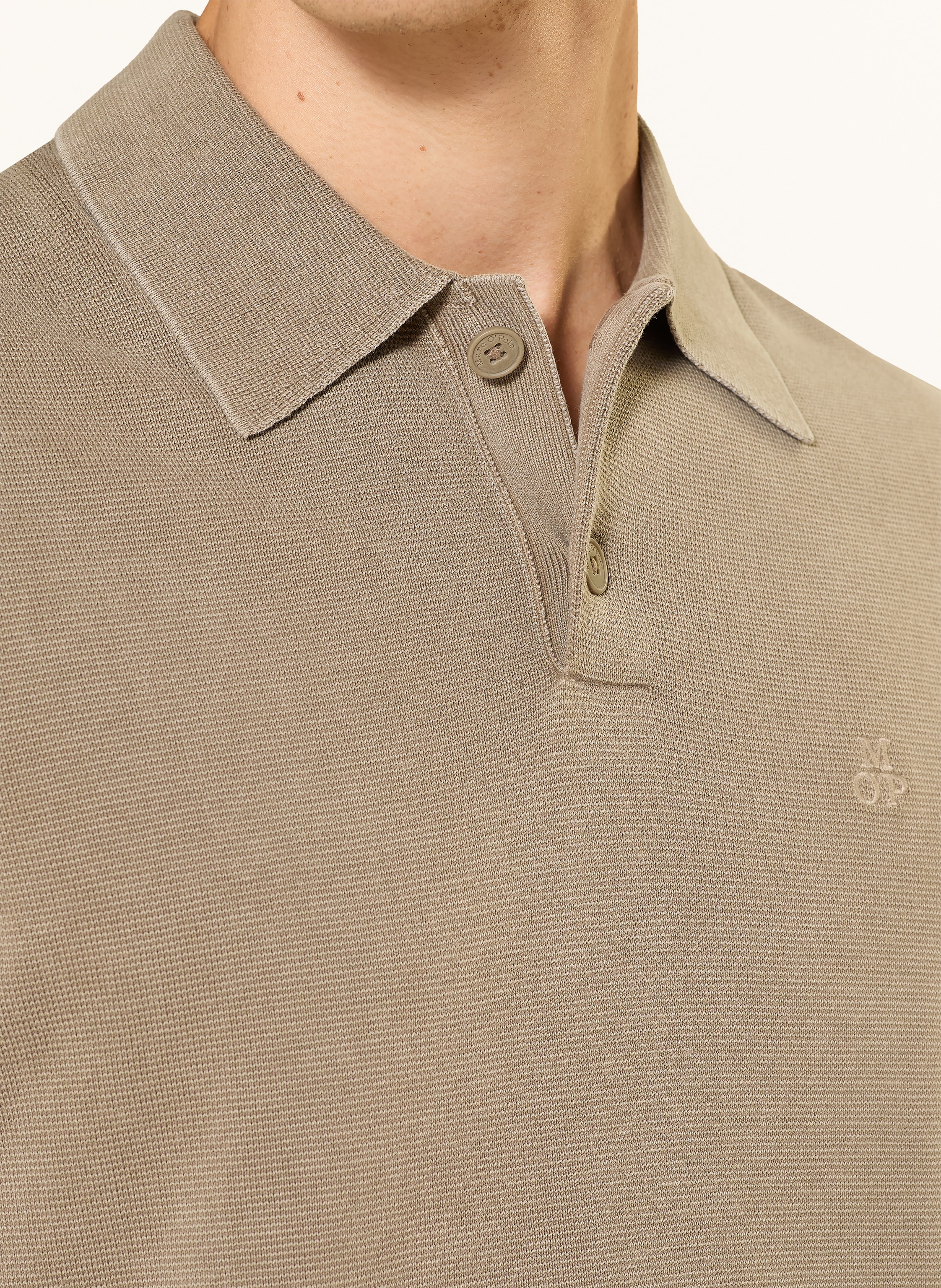 Thumbnail - Marc O'polo Strick-Poloshirt braun