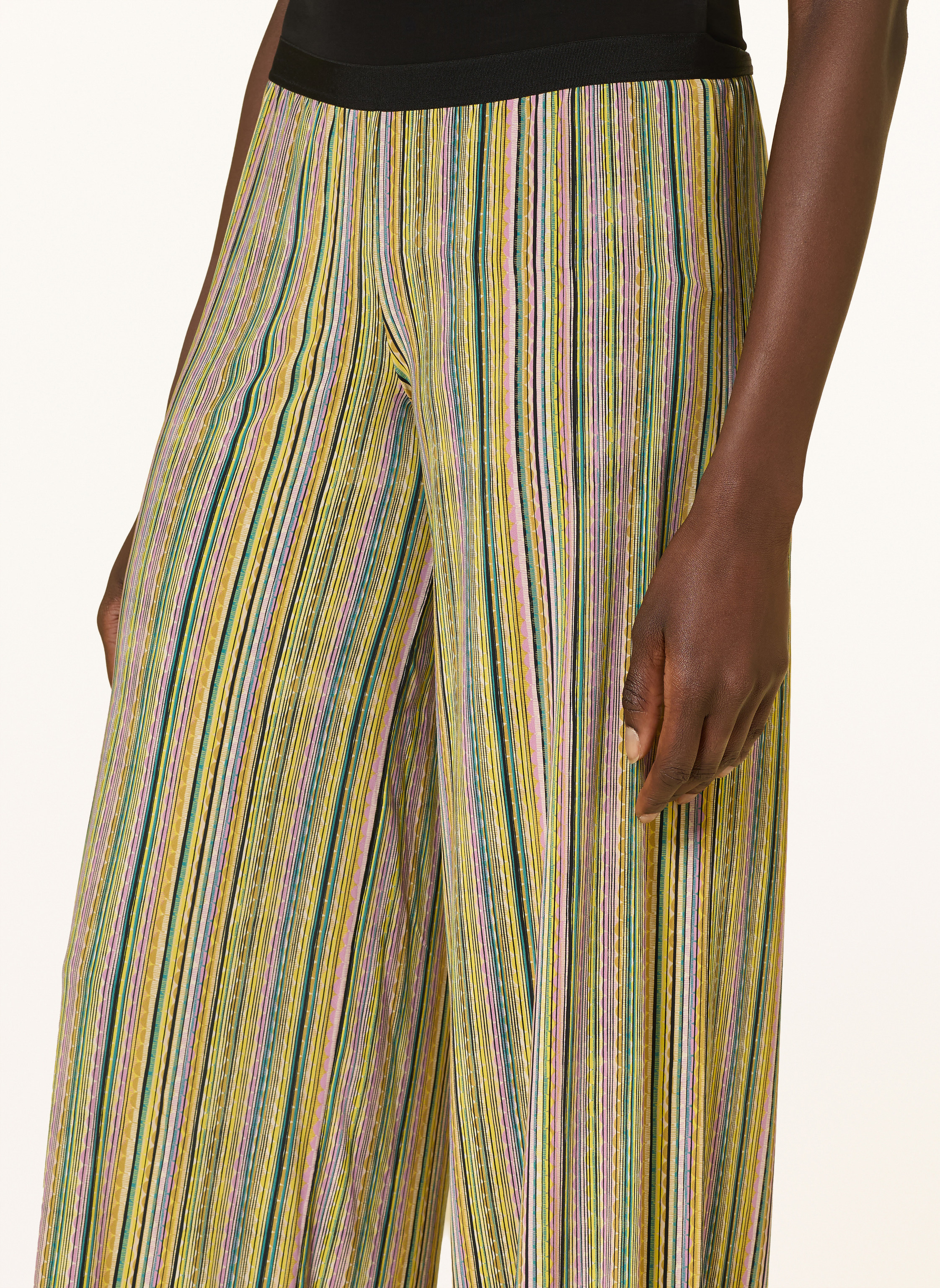 Thumbnail - Siyu Marlenehose Aus Jersey gelb