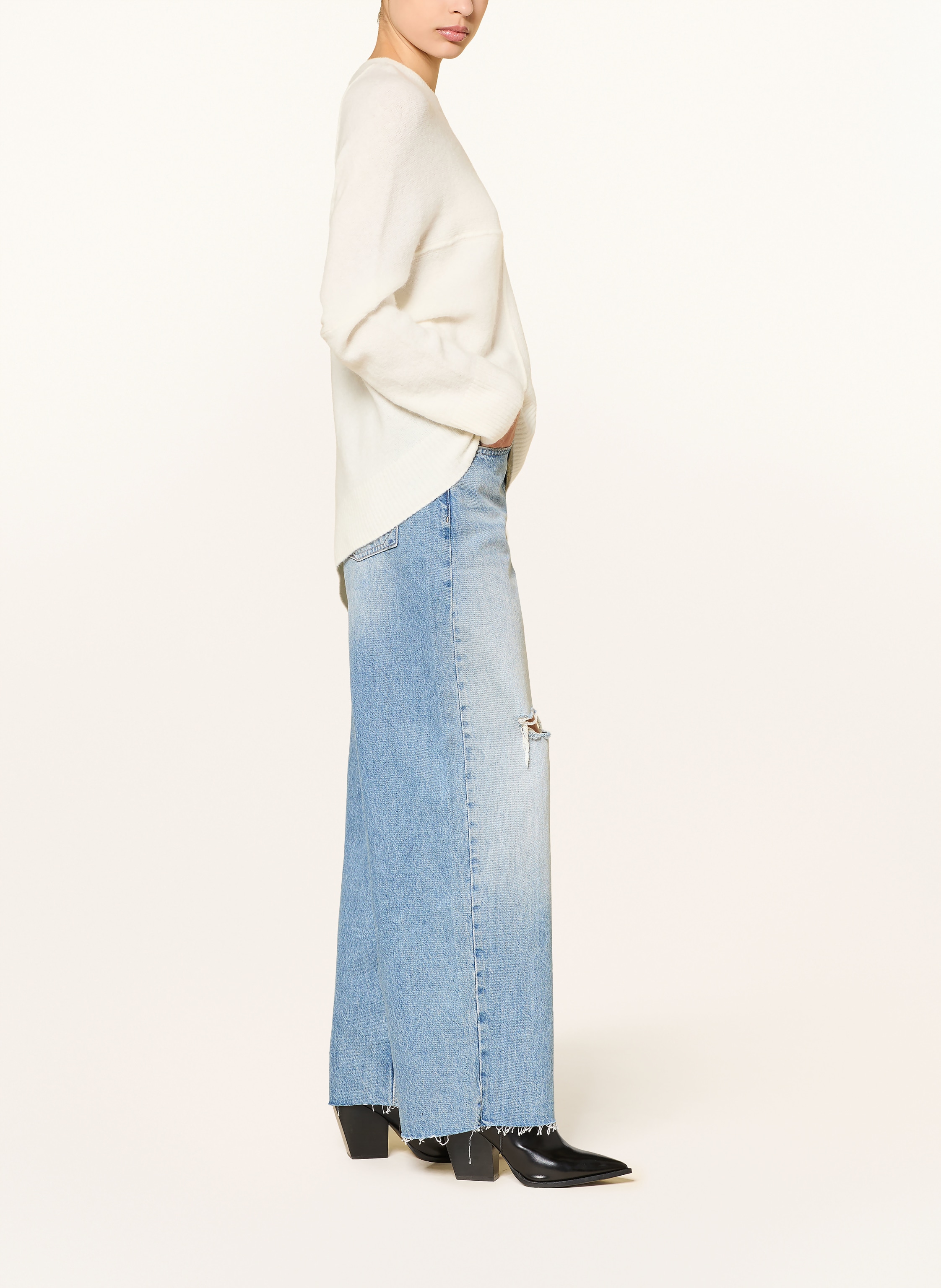 Thumbnail - Allsaints Wide Leg Jeans Aki blau