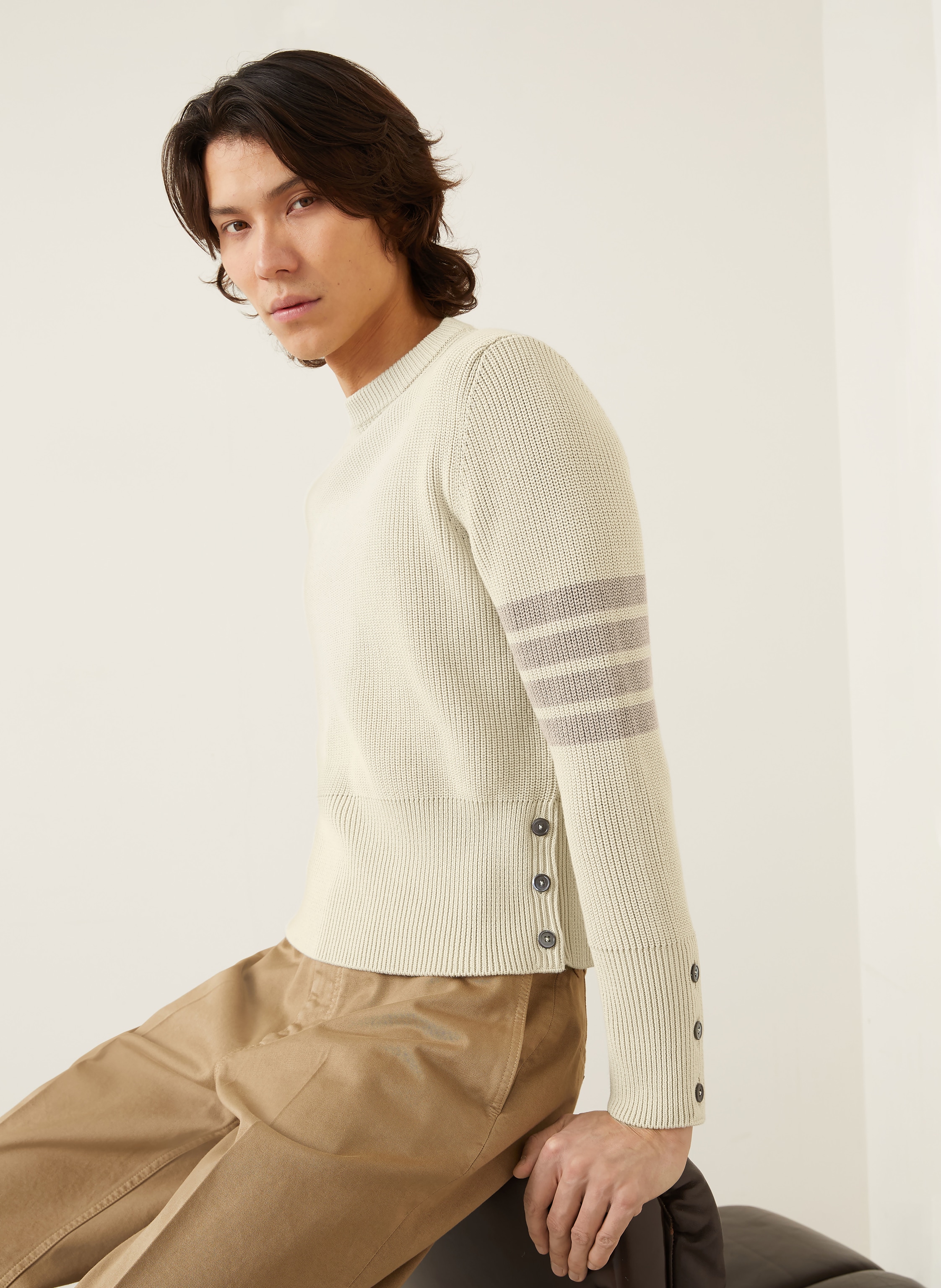 Thumbnail - Thom Browne. Pullover beige