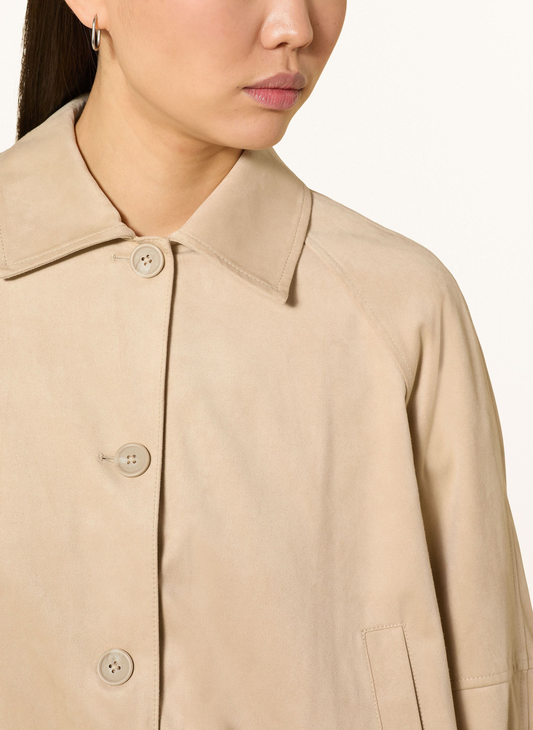 Thumbnail - Someday Blouson Nayomi In Lederoptik beige