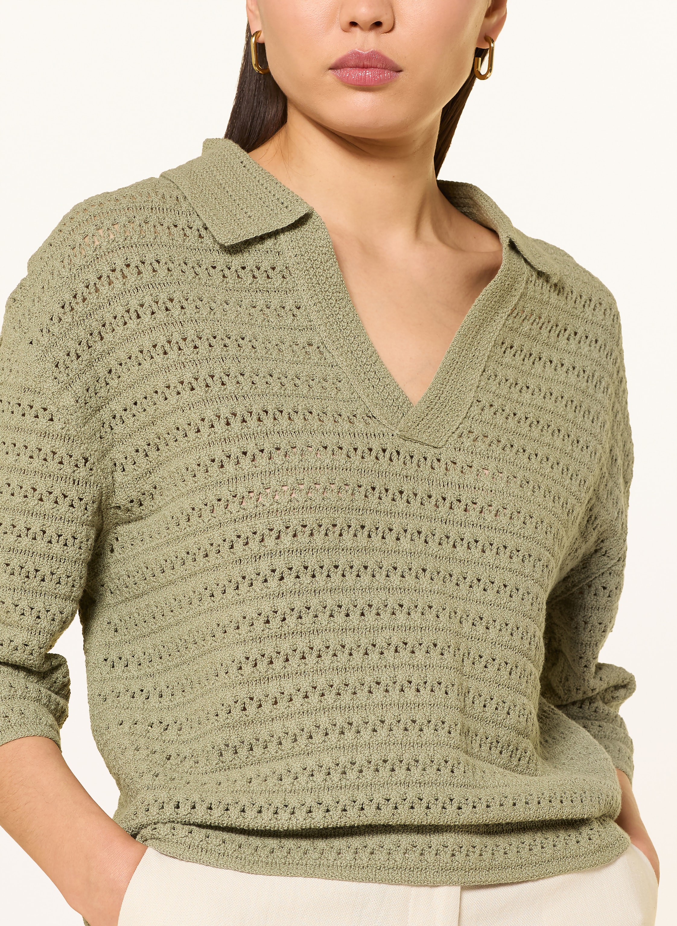 Thumbnail - Opus Pullover Garakino Mit 3/4-Arm gruen