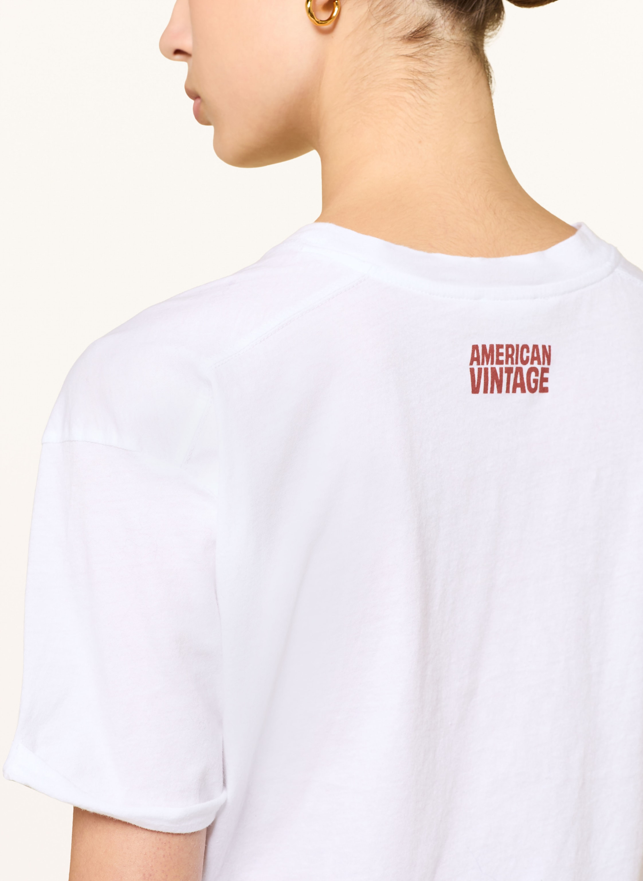 Thumbnail - American Vintage Cropped-Shirt Apoly weiss