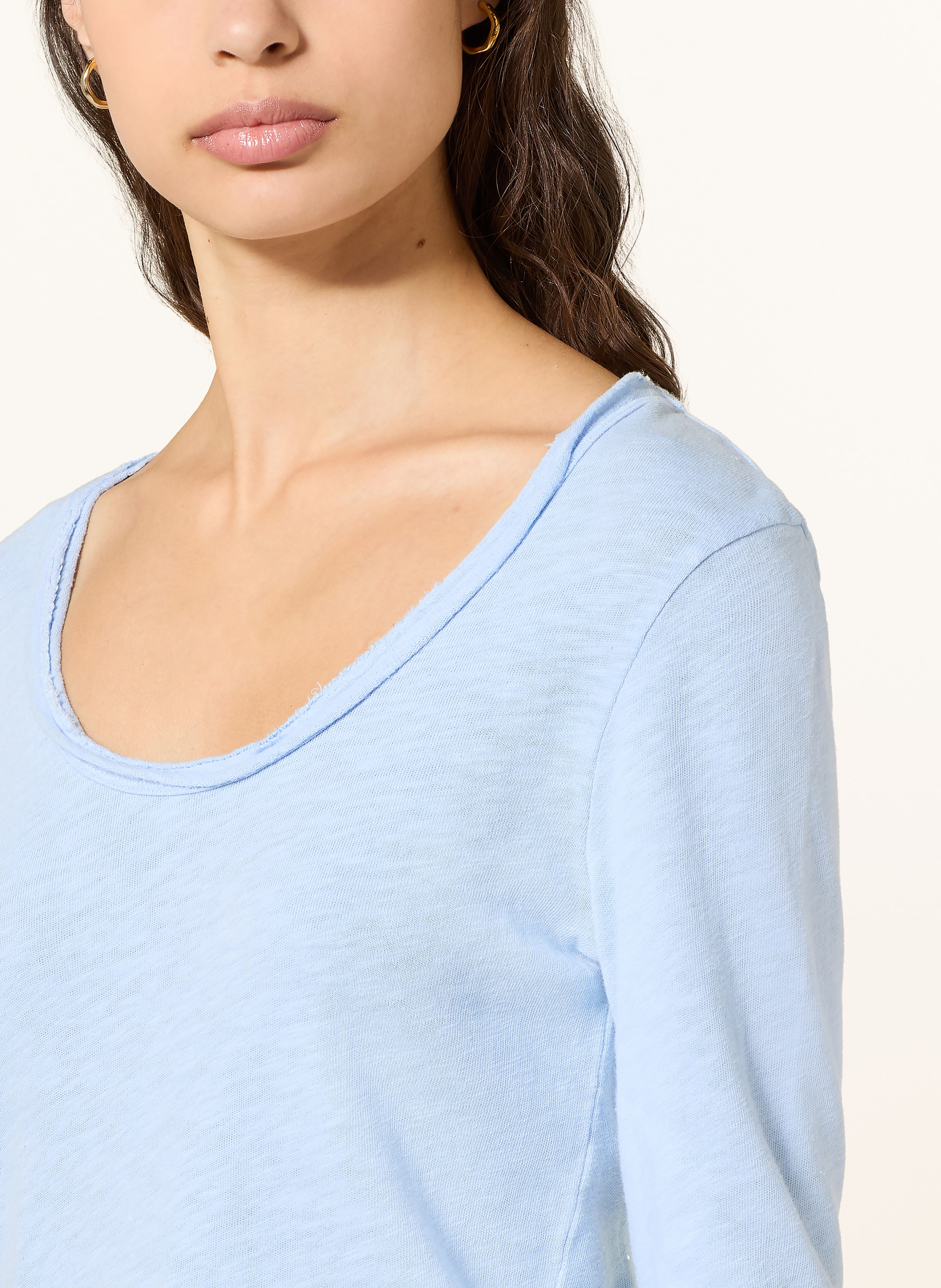 Thumbnail - American Vintage Longsleeve Sonoma blau