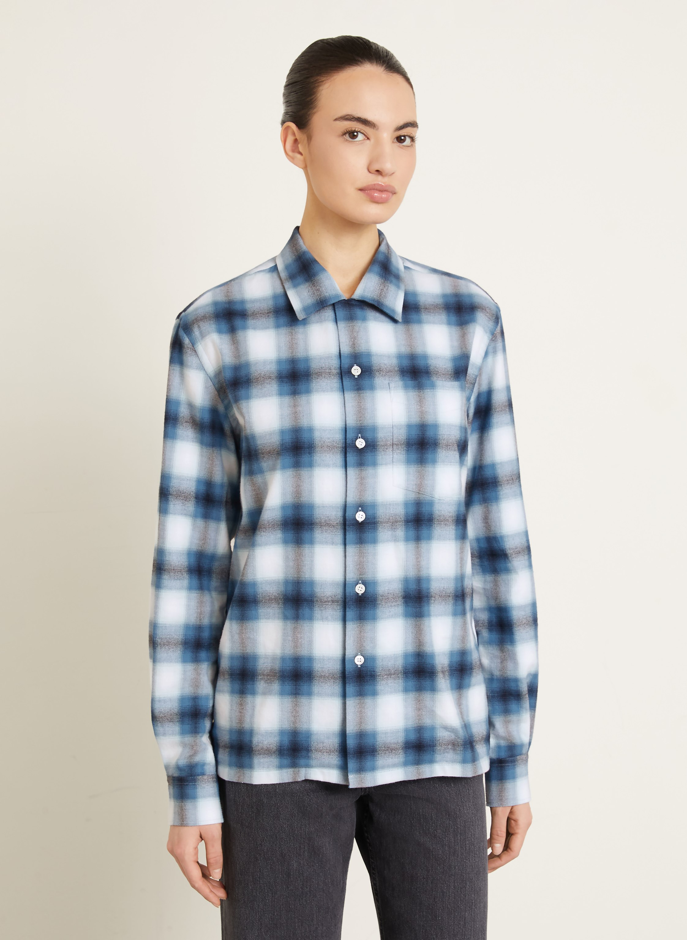 Thumbnail - Jw Anderson Flanell-Overshirt blau