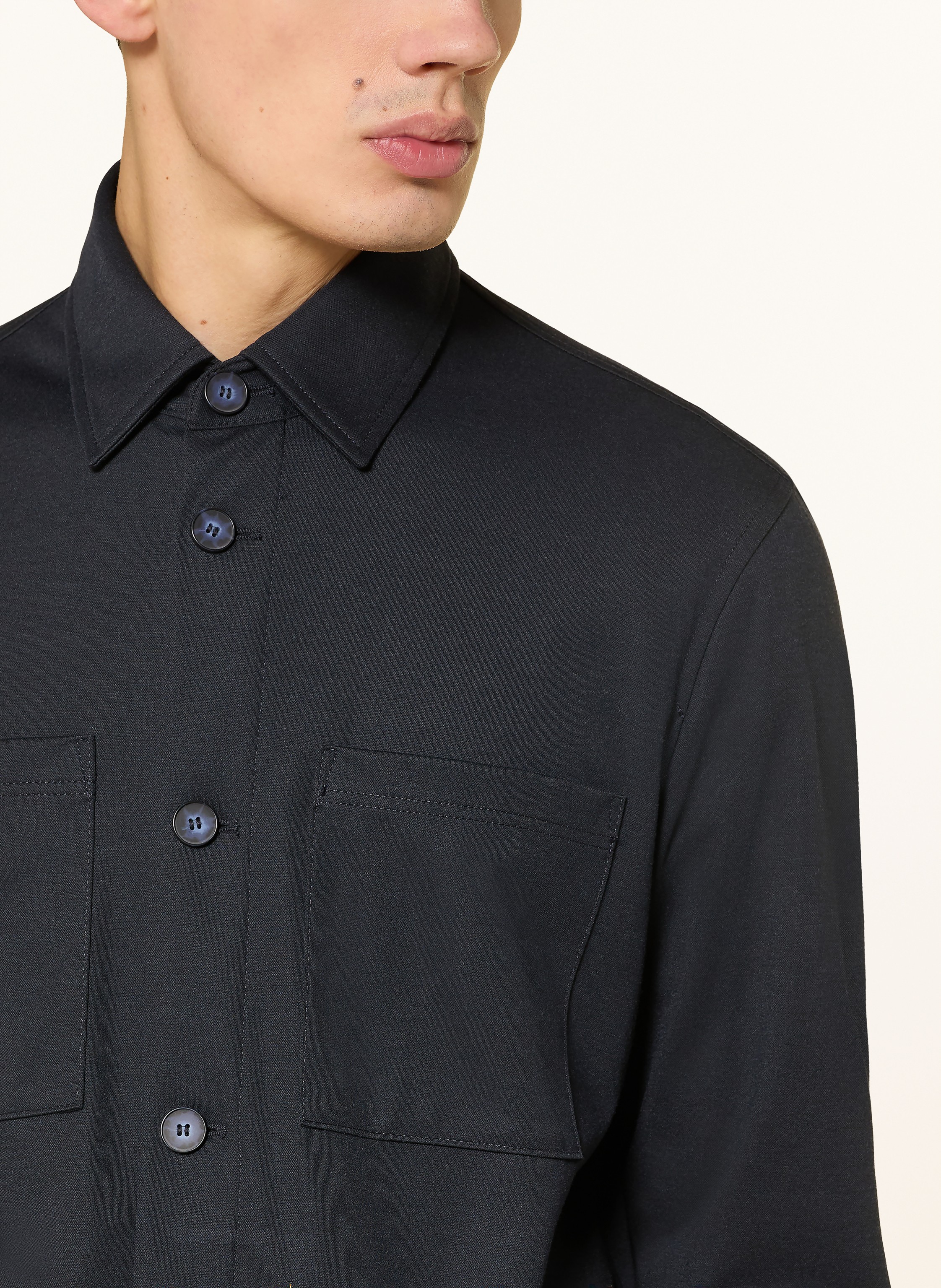 Thumbnail - Cinque Overshirt Cimessi blau