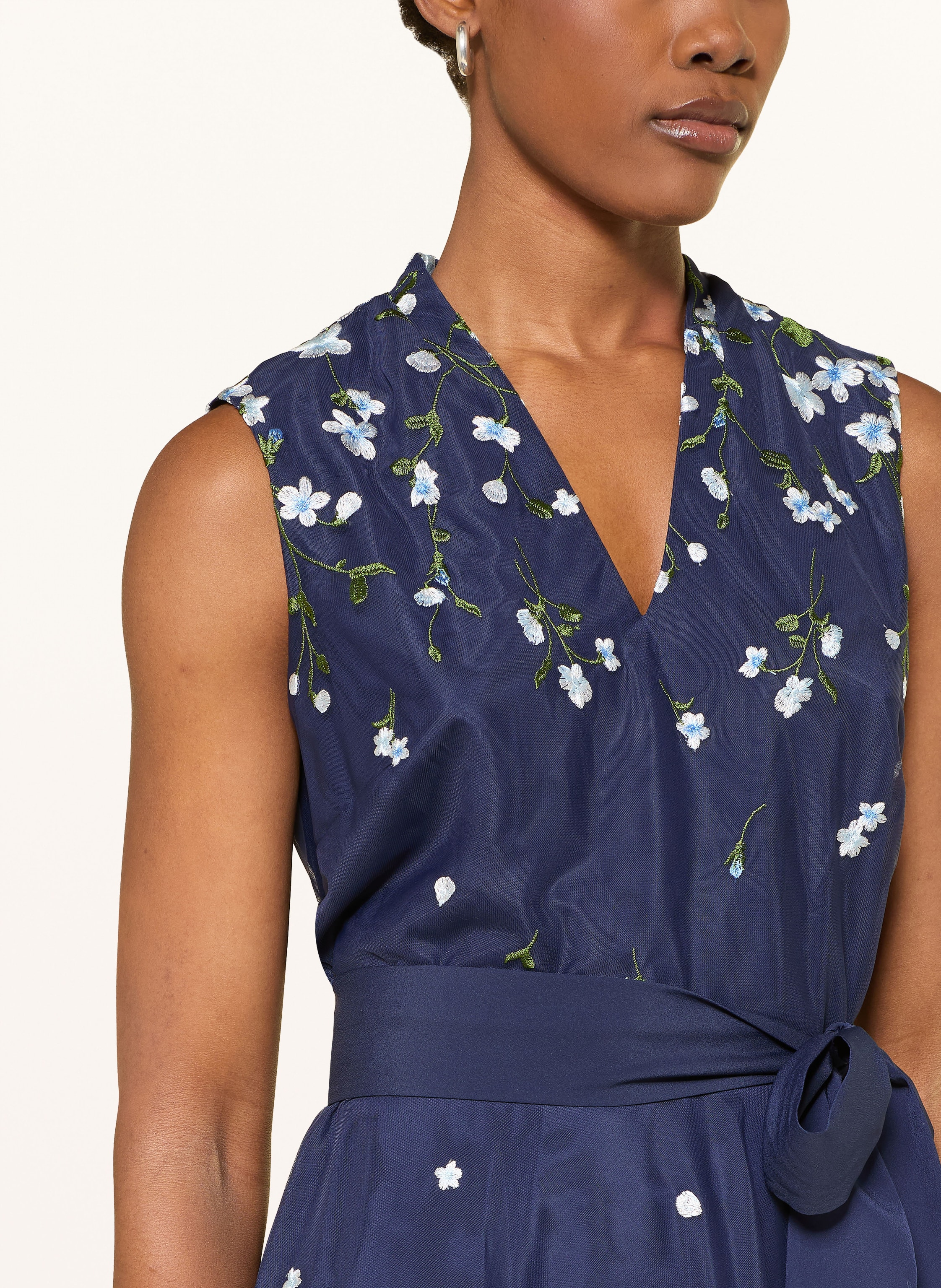 Thumbnail - Hobbs Mesh-Kleid Aria blau