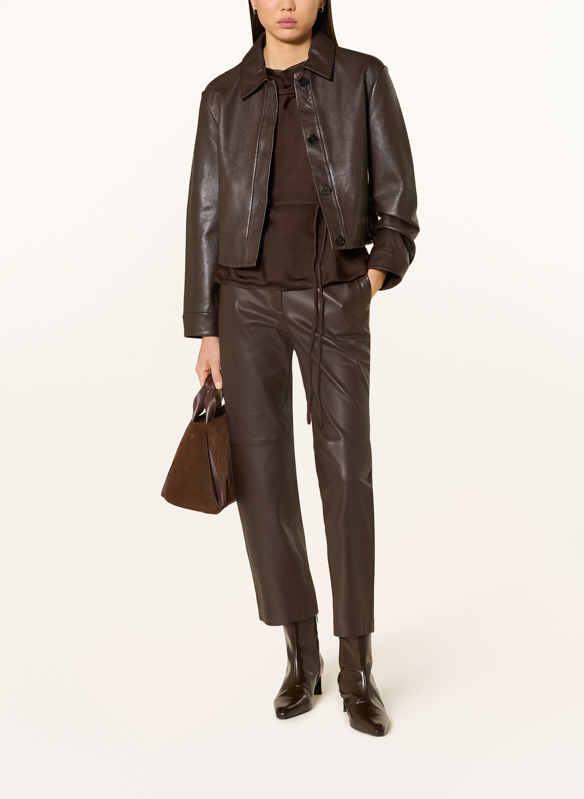 Thumbnail - Phase Eight Blusentop Hazel Aus Seide braun