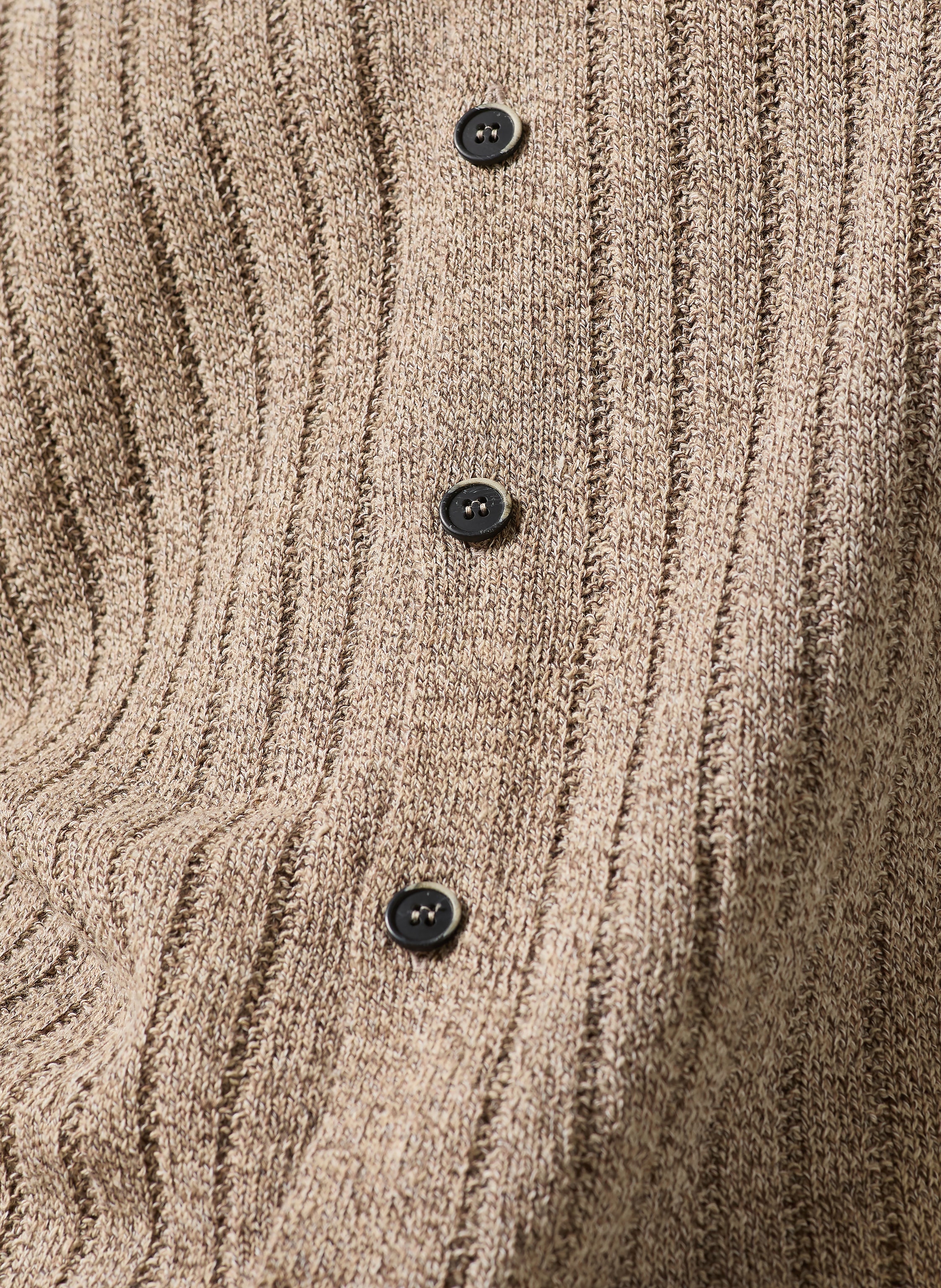 Thumbnail - Barena Venezia Kurzam-Hemd Elo Extra Slim Fit Mit Leinen beige