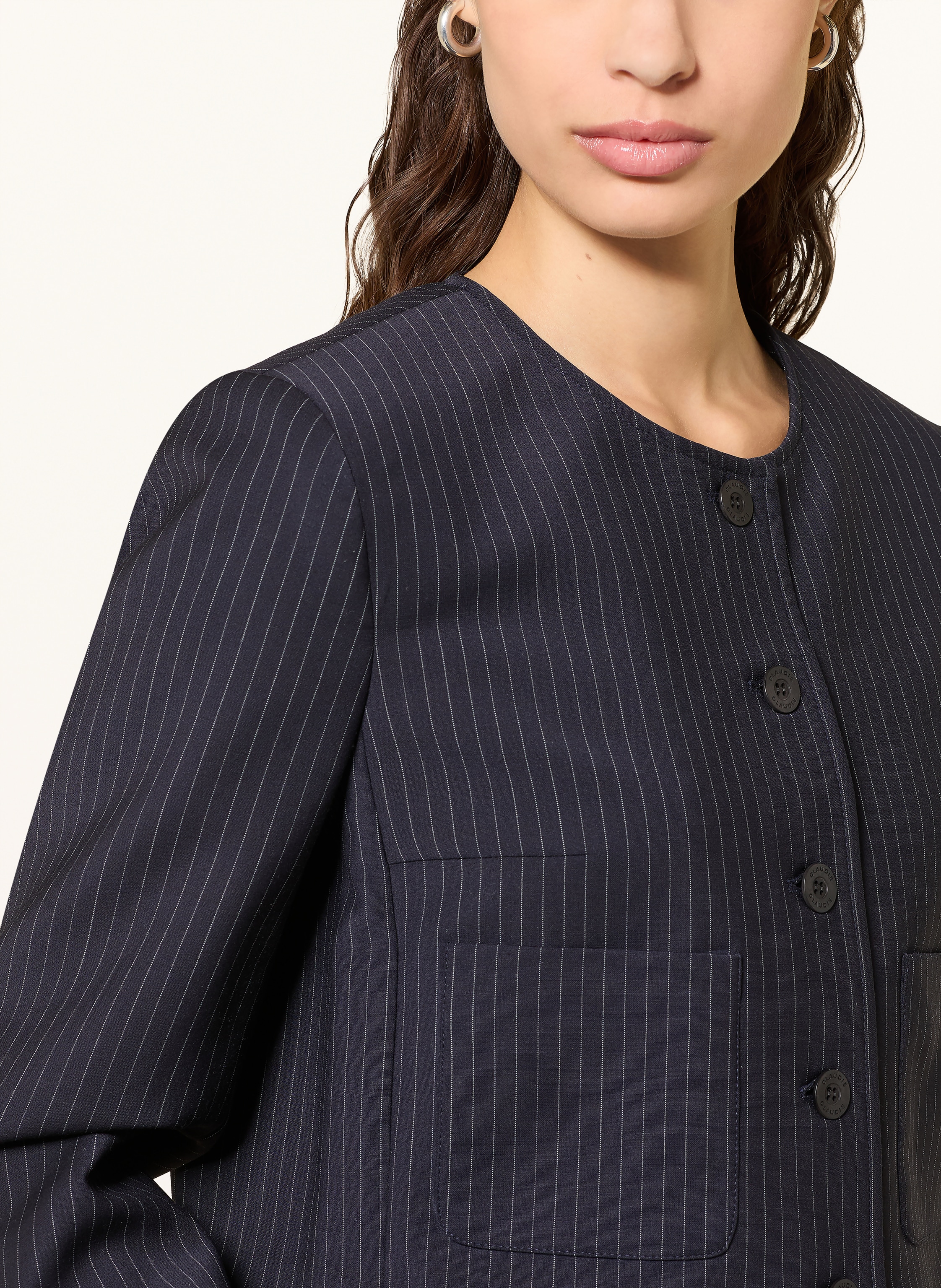 Thumbnail - Claudie Pierlot Kastenjacke blau