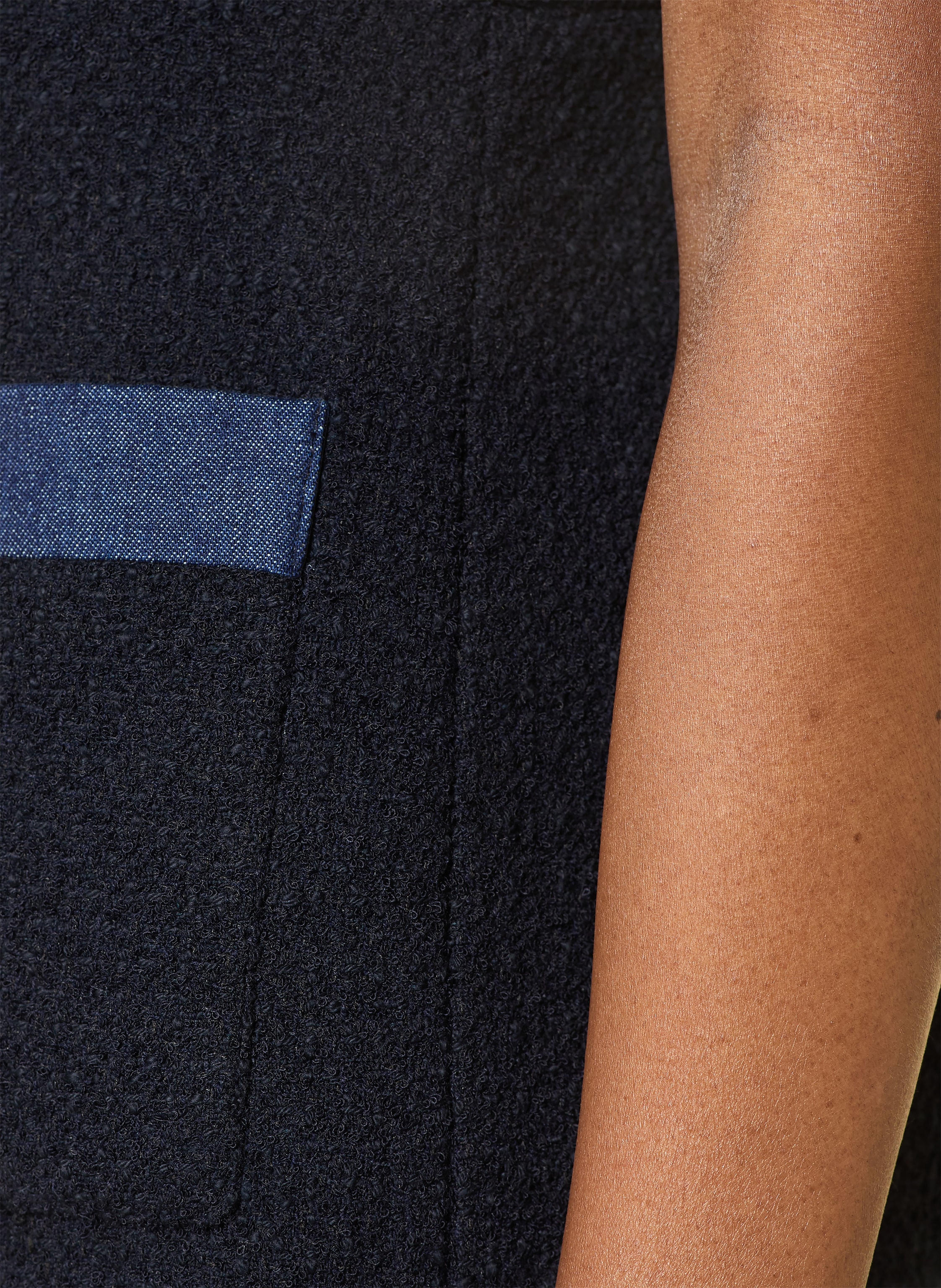 Thumbnail - Maje Bouclé-Kleid blau