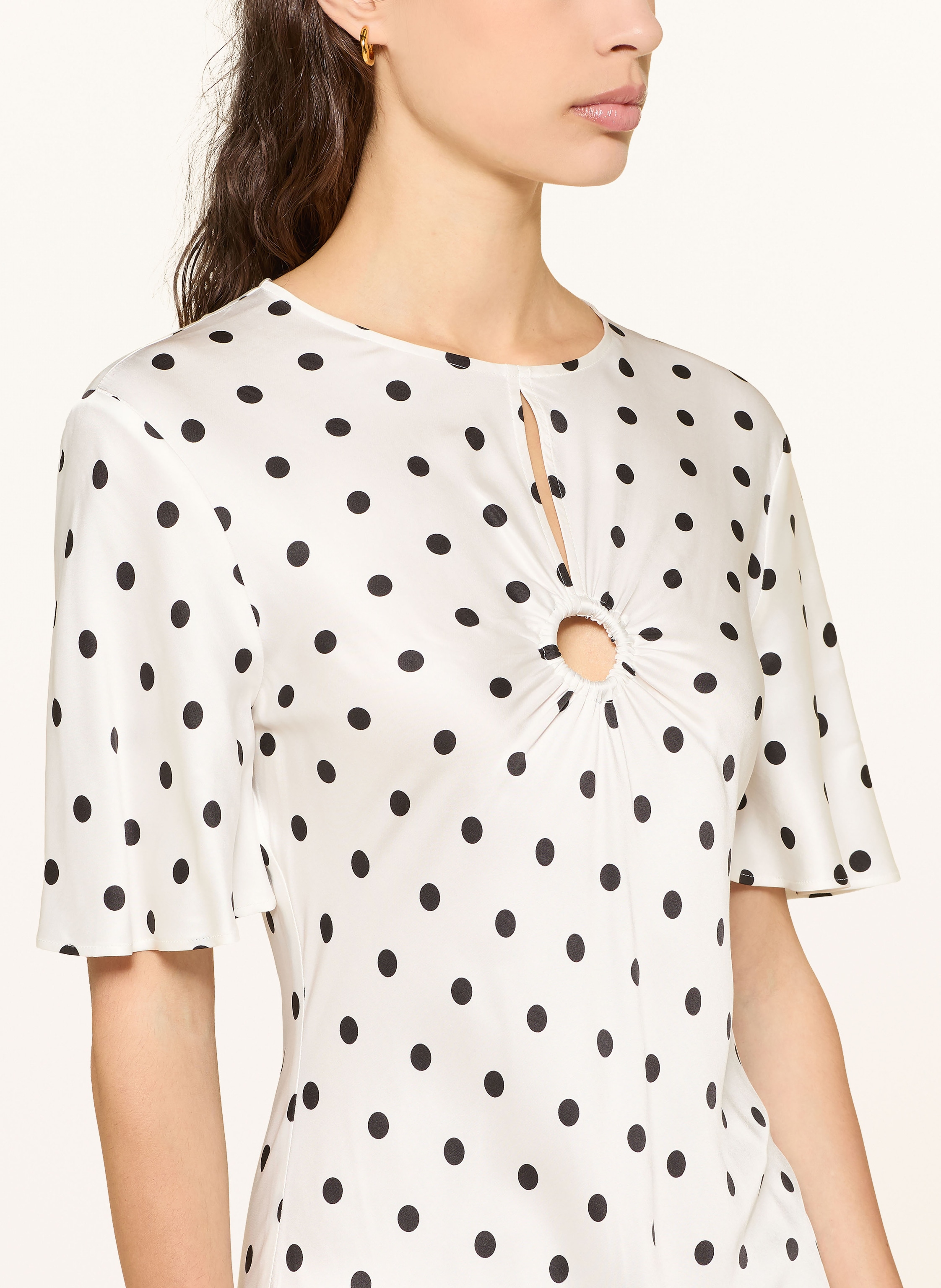 Thumbnail - Claudie Pierlot Satinkleid weiss