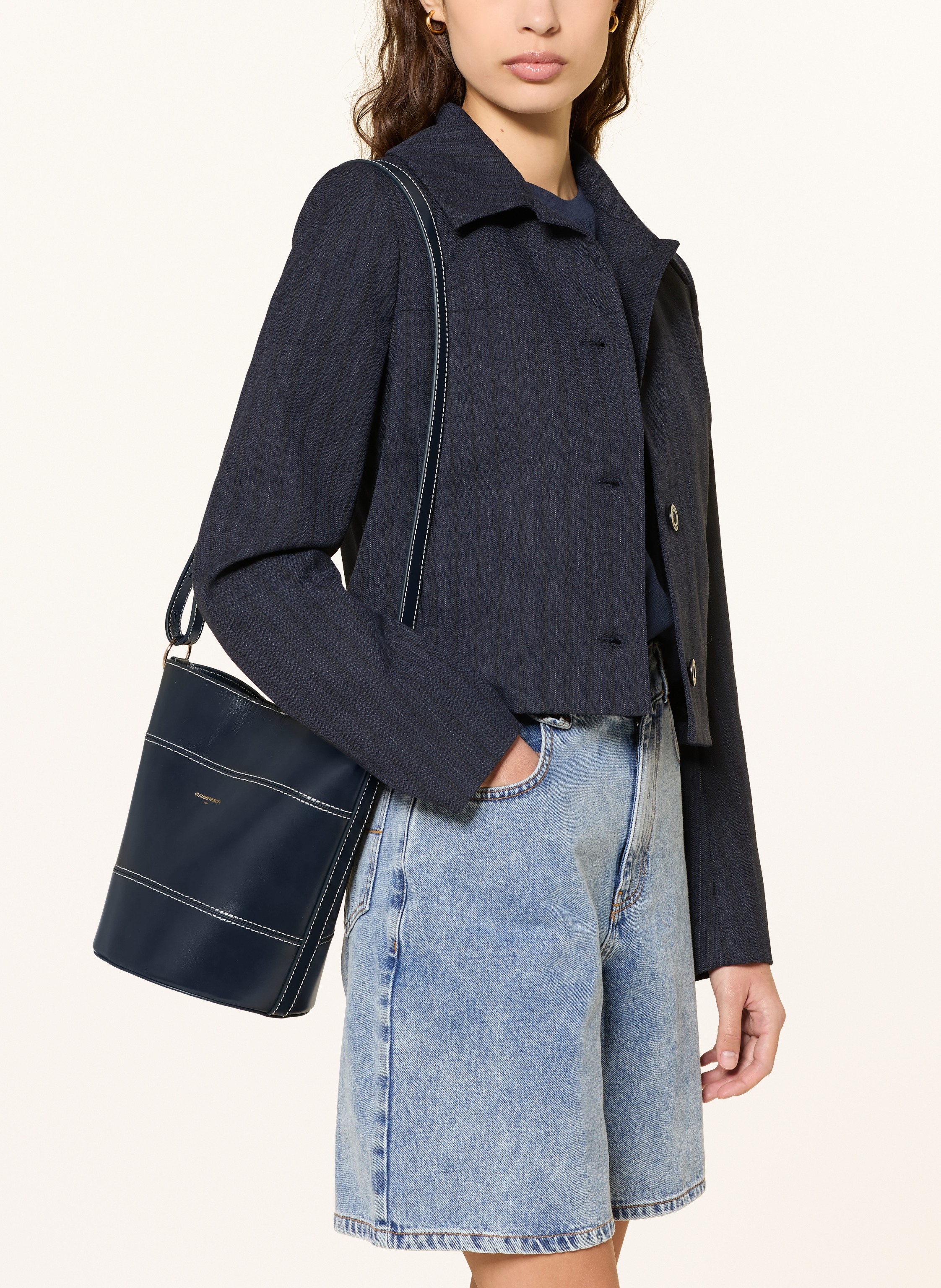 Thumbnail - Claudie Pierlot Beuteltasche blau