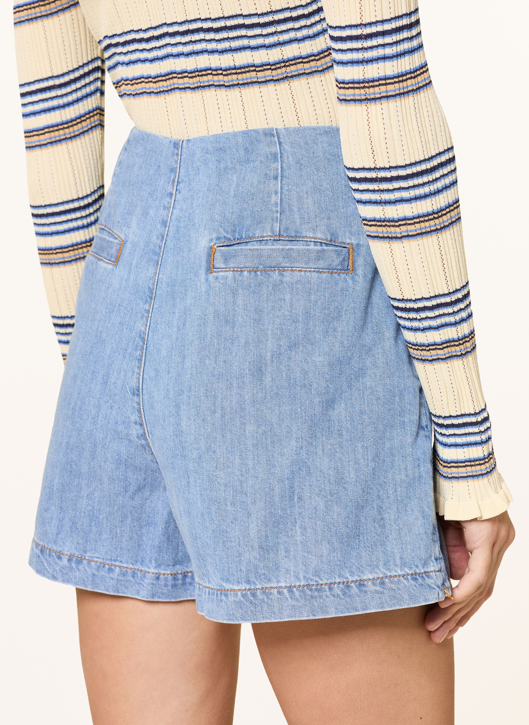 Thumbnail - Claudie Pierlot Jeans-Skort blau