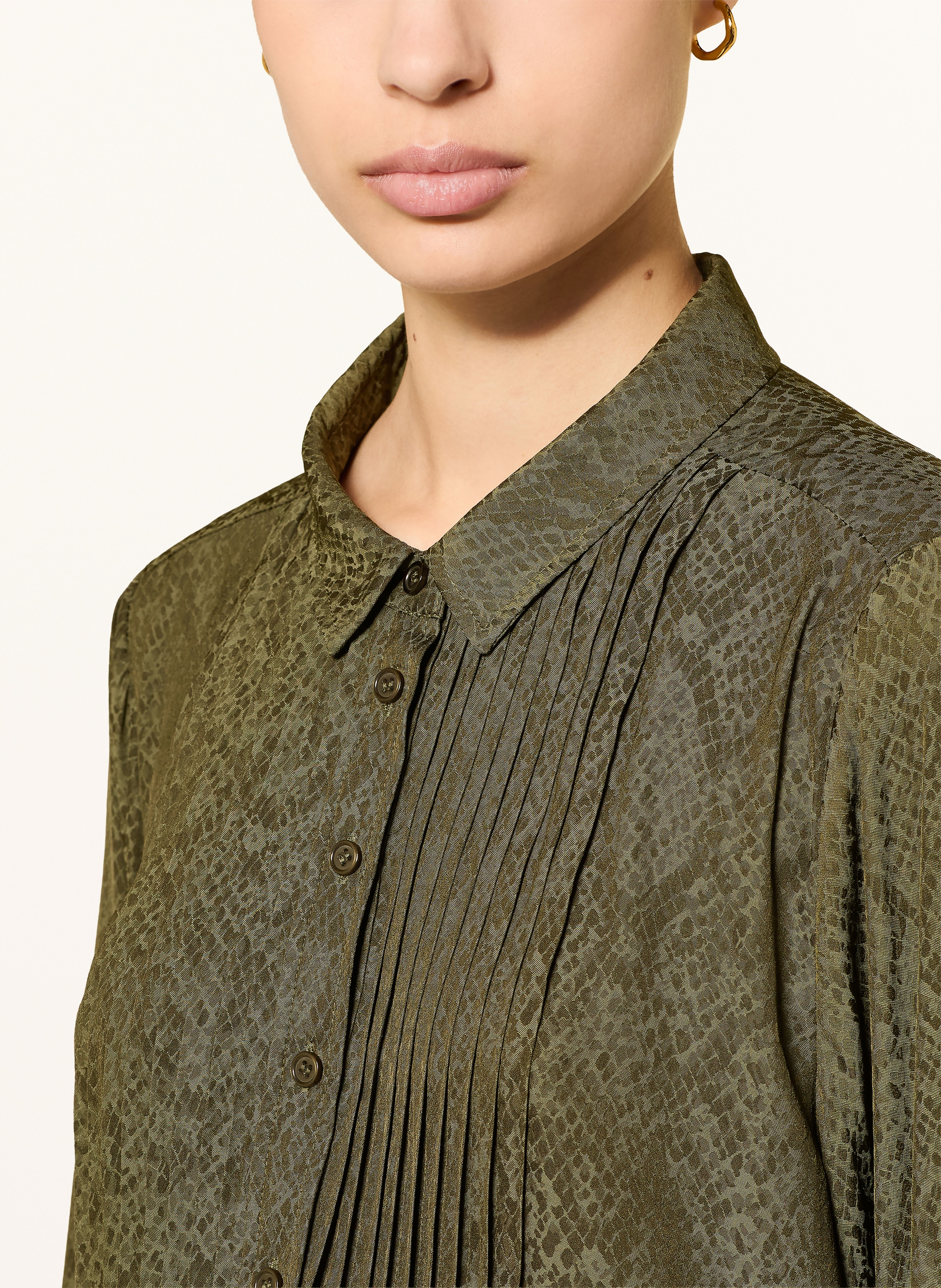 Thumbnail - Ba&Sh Hemdbluse Riata Mit Plissees gruen