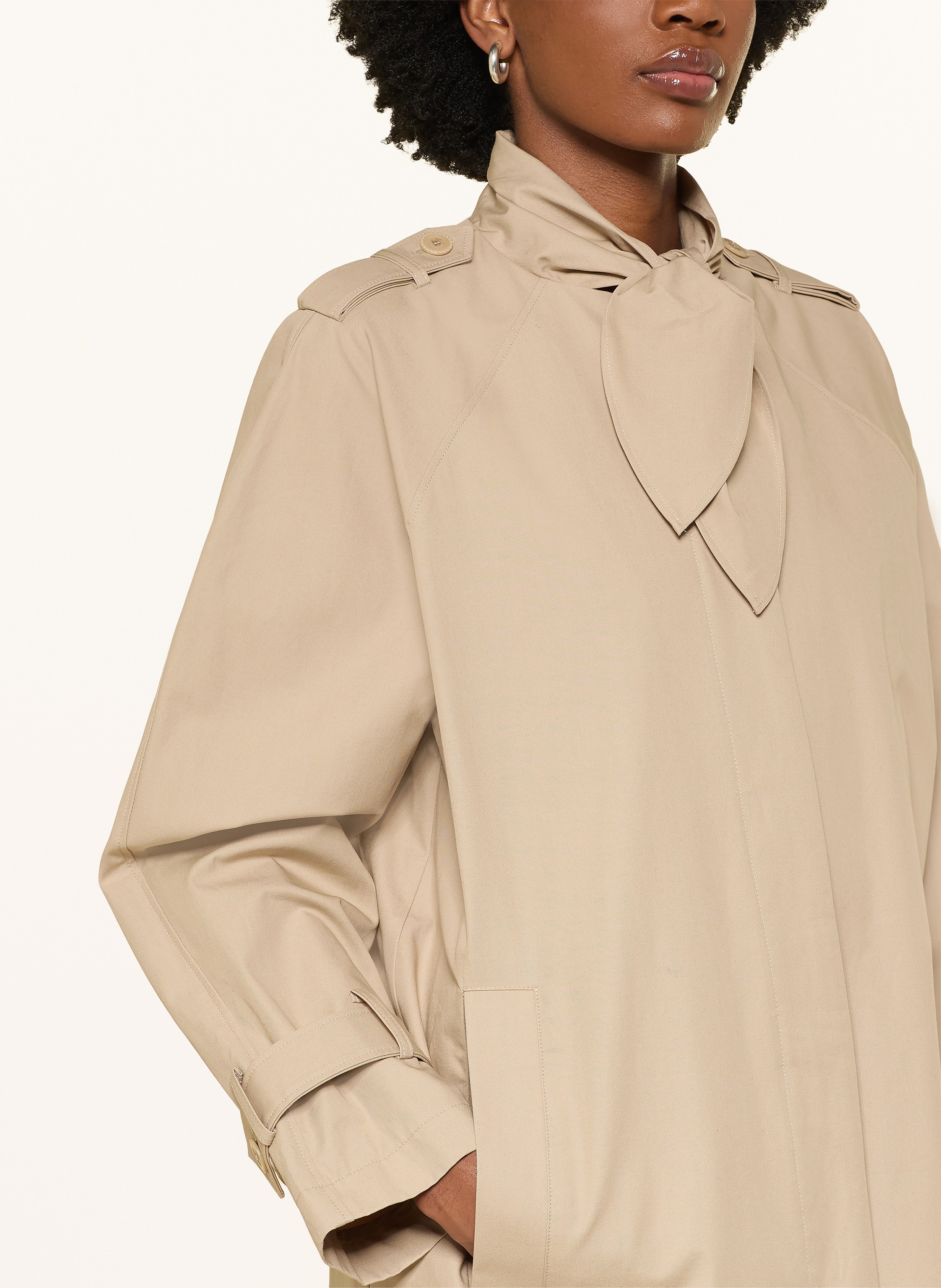 Thumbnail - Claudie Pierlot Trenchcoat Mit Schluppe beige