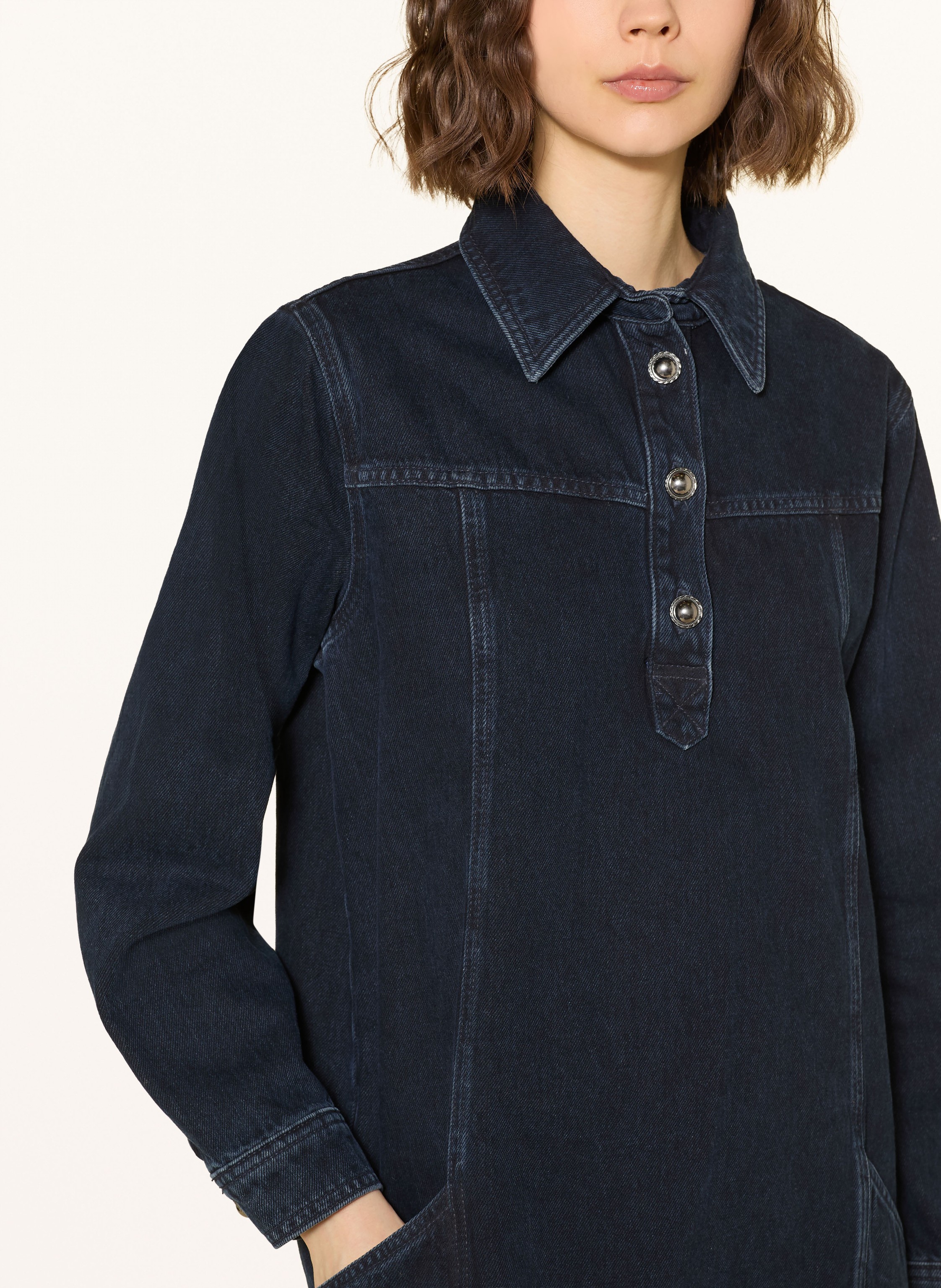 Thumbnail - Ba&Sh Jeanskleid Tona blau