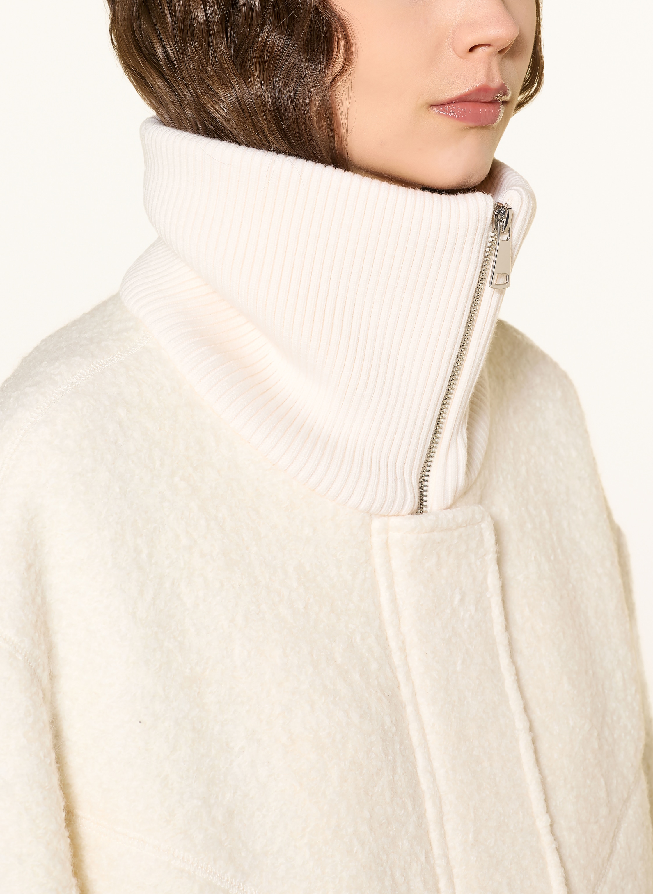 Thumbnail - Ba&Sh Teddyfell-Jacke Vito weiss