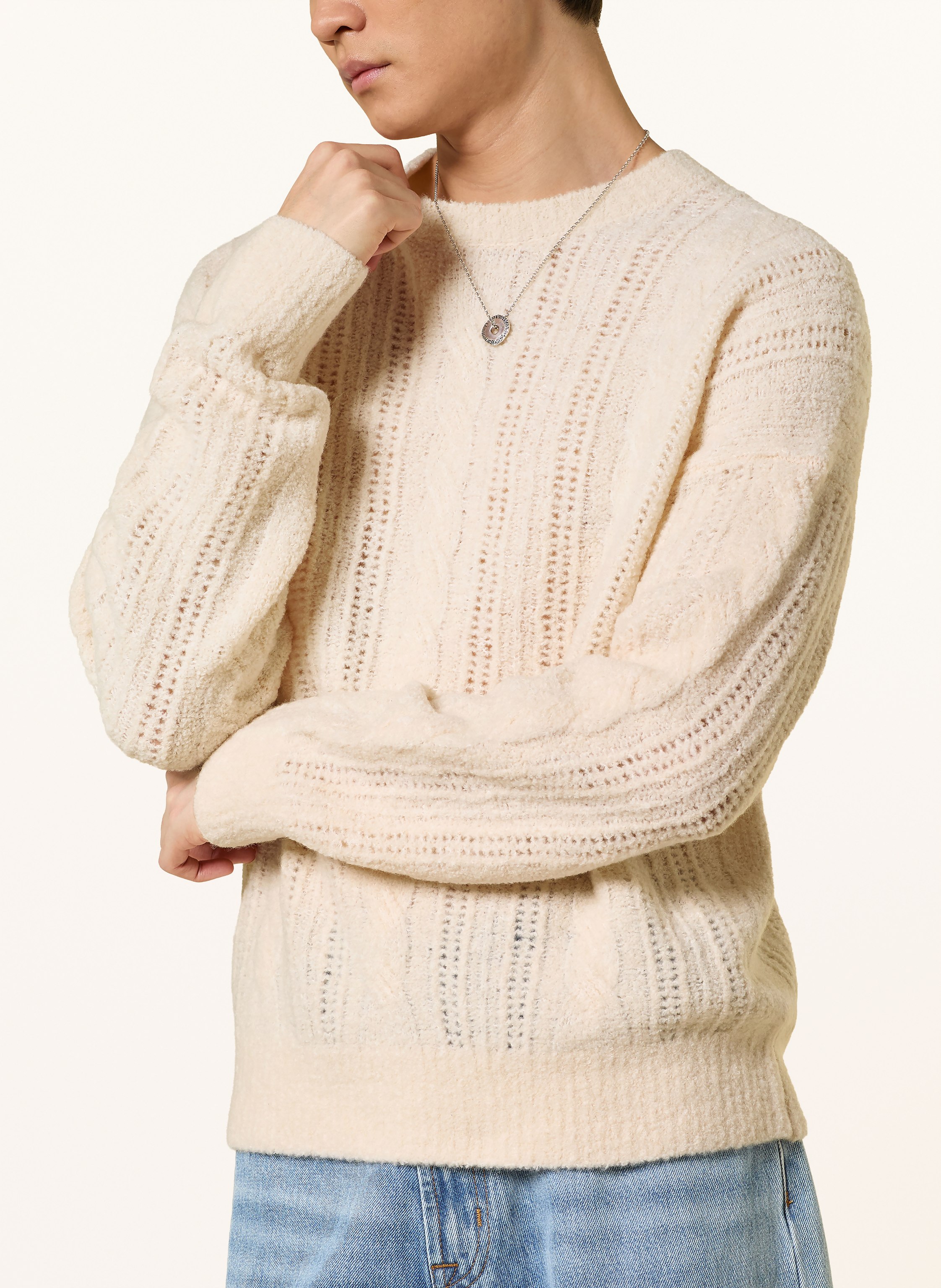Thumbnail - Allsaints Pullover Josif beige