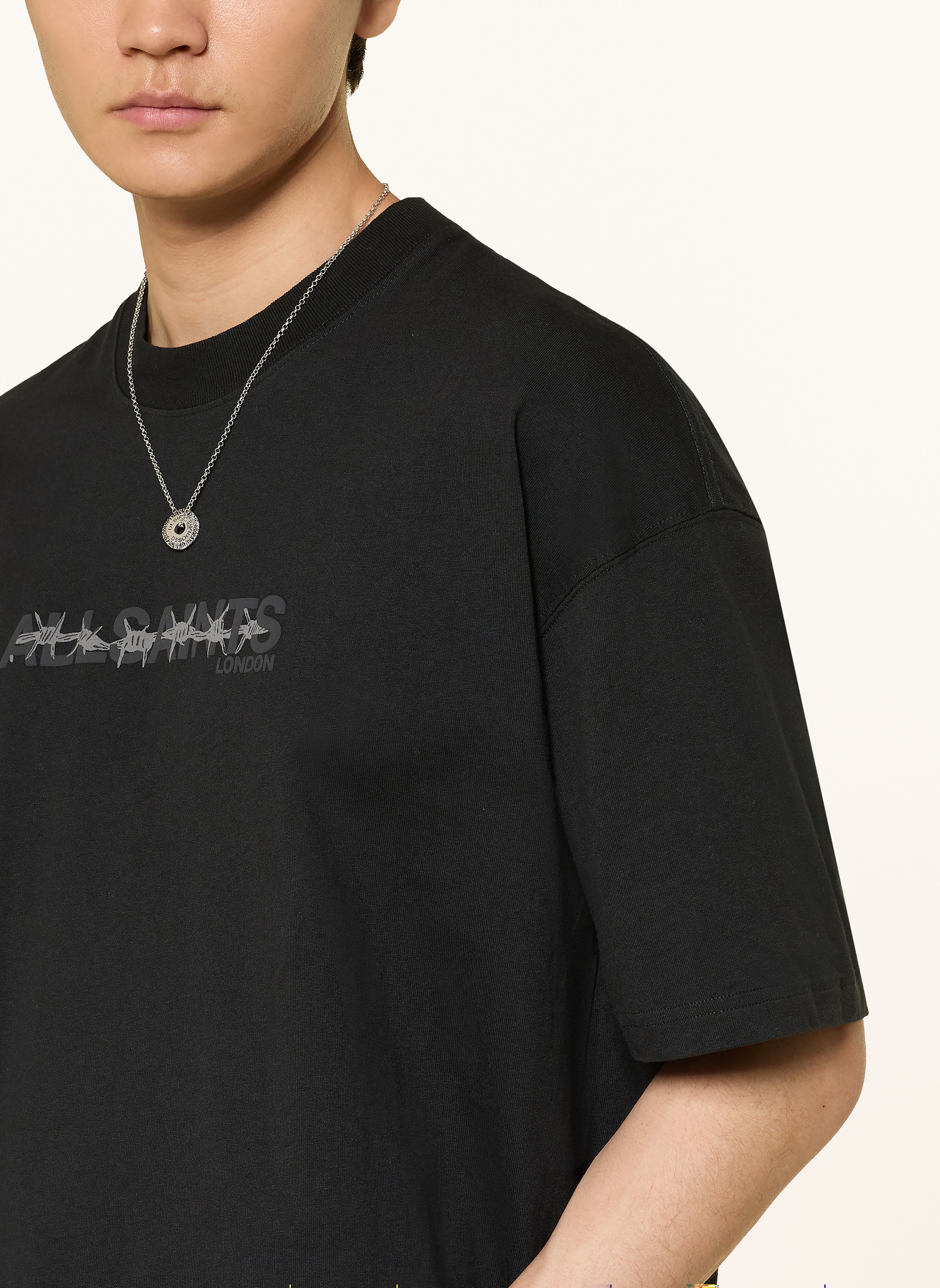 Thumbnail - Allsaints Oversized-Shirt Deterent schwarz