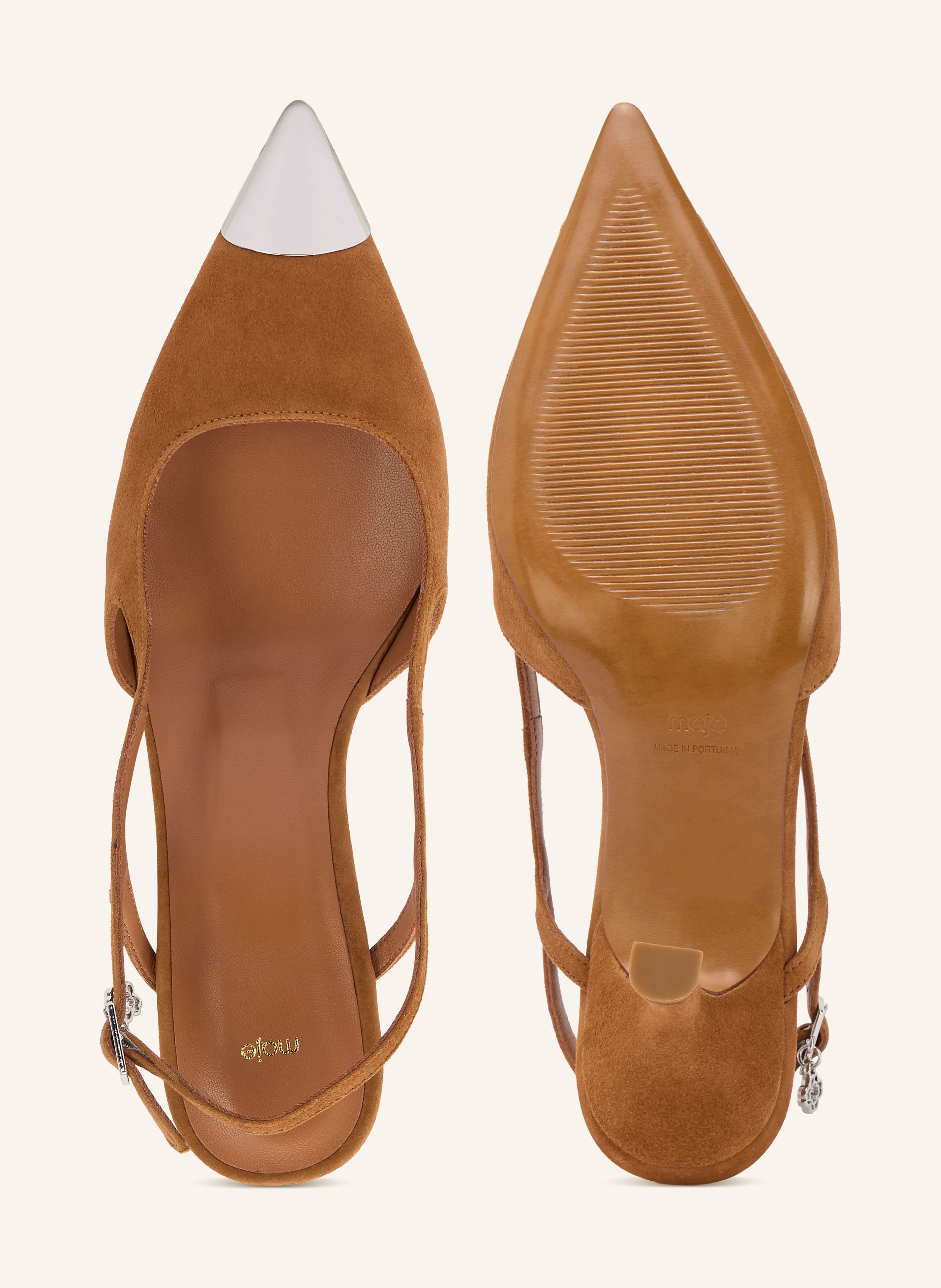 Thumbnail - Maje Slingpumps beige