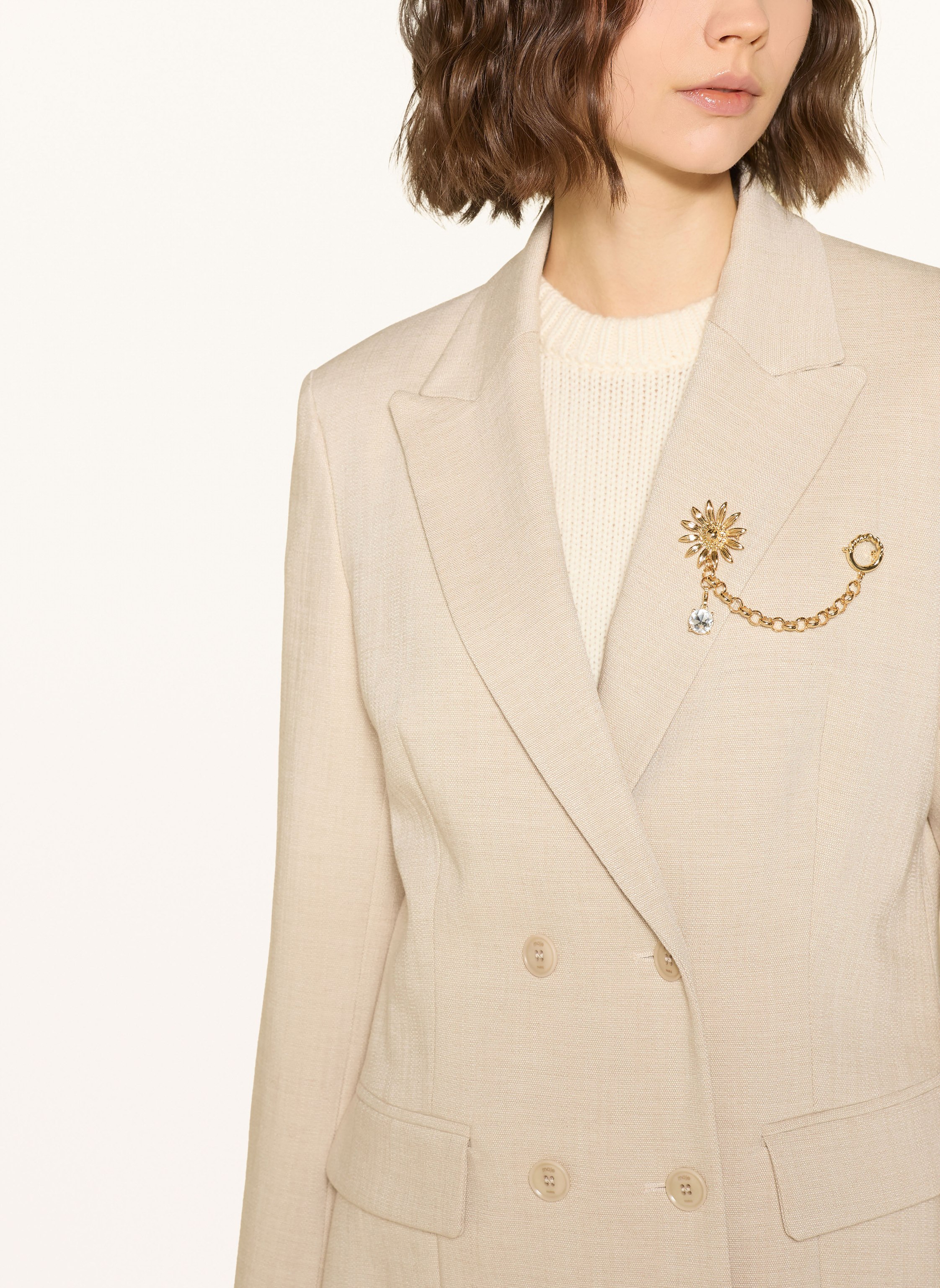 Thumbnail - Maje Blazer beige