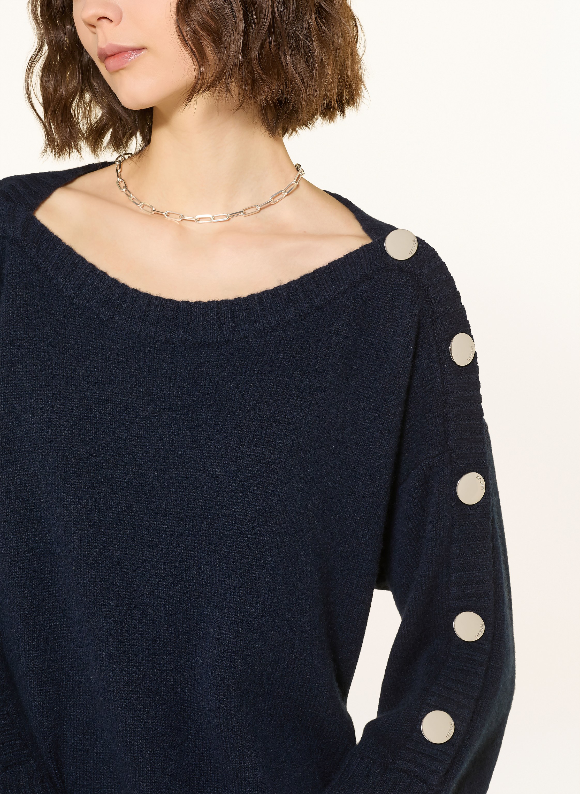 Thumbnail - Ba&Sh Strickkleid Coleen Aus Cashmere blau