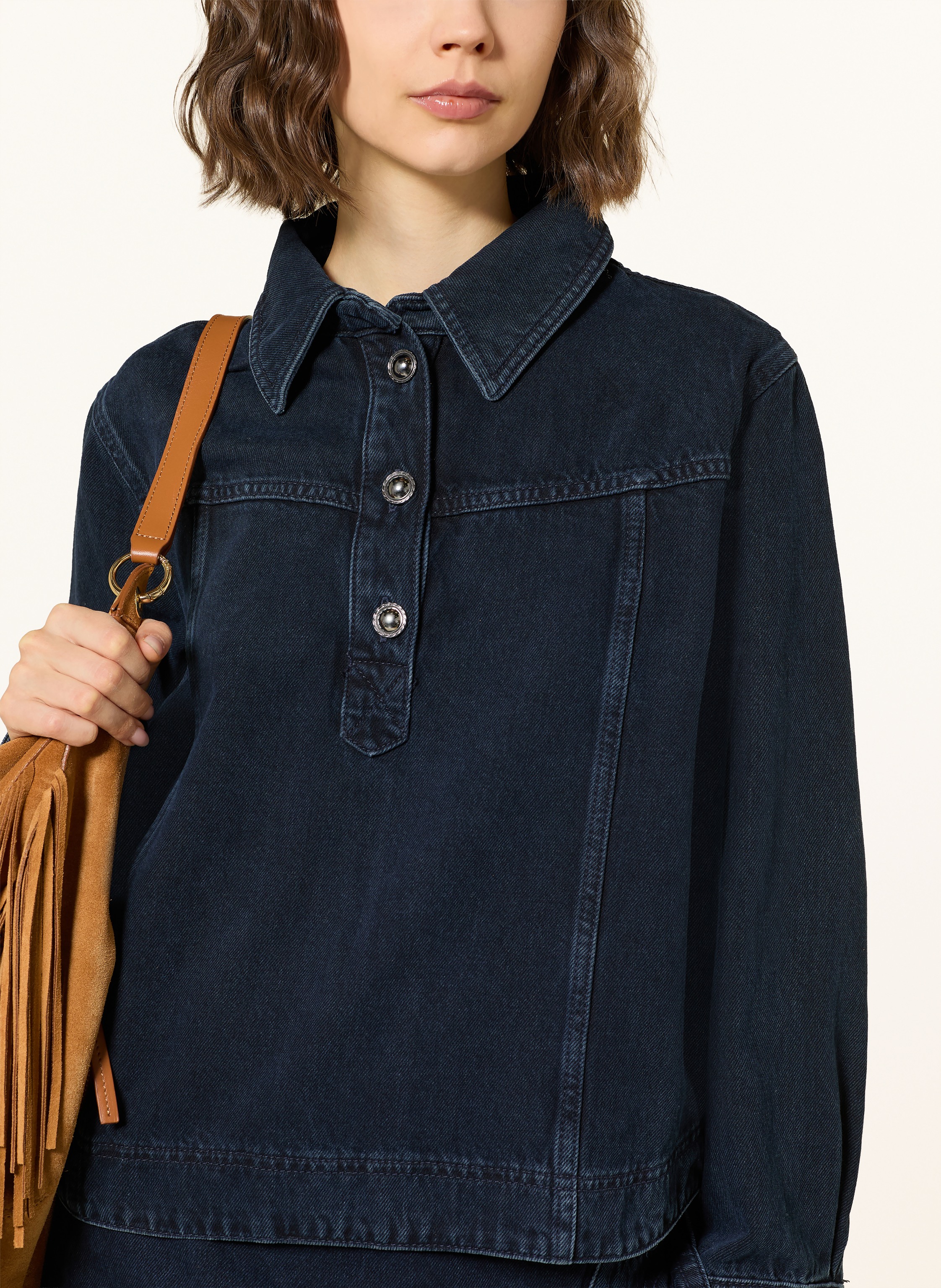 Thumbnail - Ba&Sh Jeans-Poloshirt blau