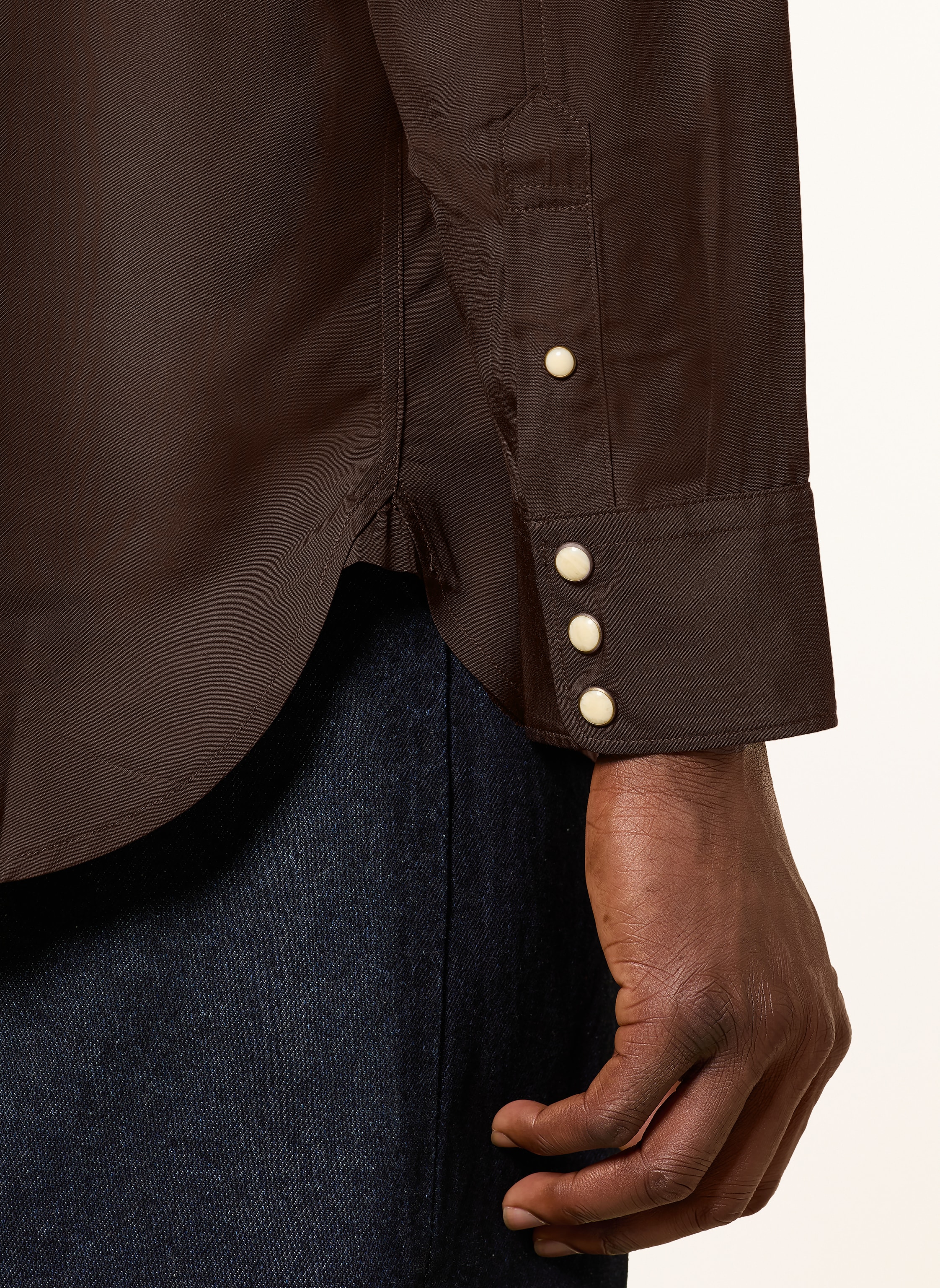 Thumbnail - Allsaints Hemd Pickett Oversized Fit braun