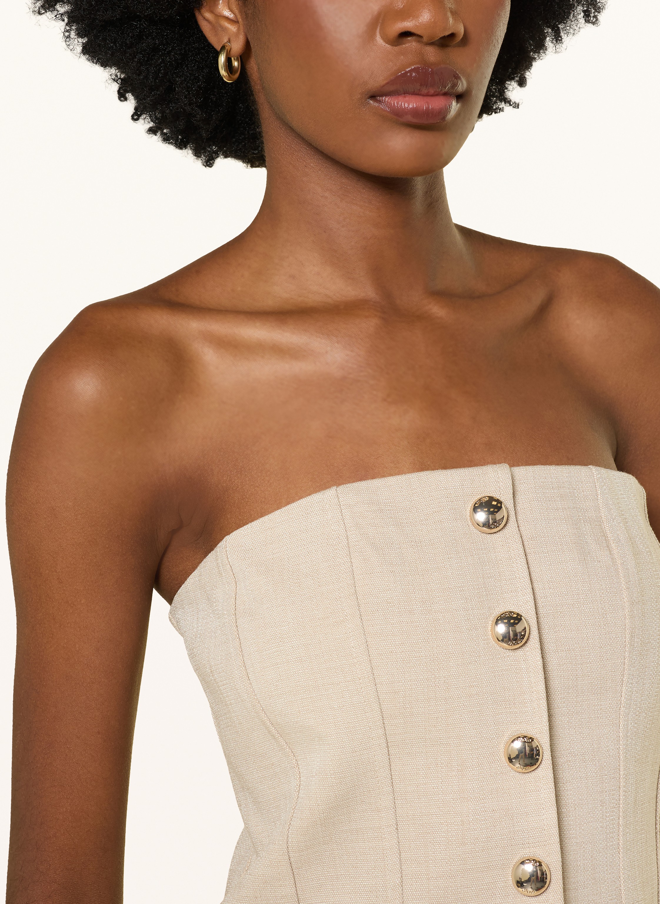 Thumbnail - Maje Off-Shoulder-Top beige
