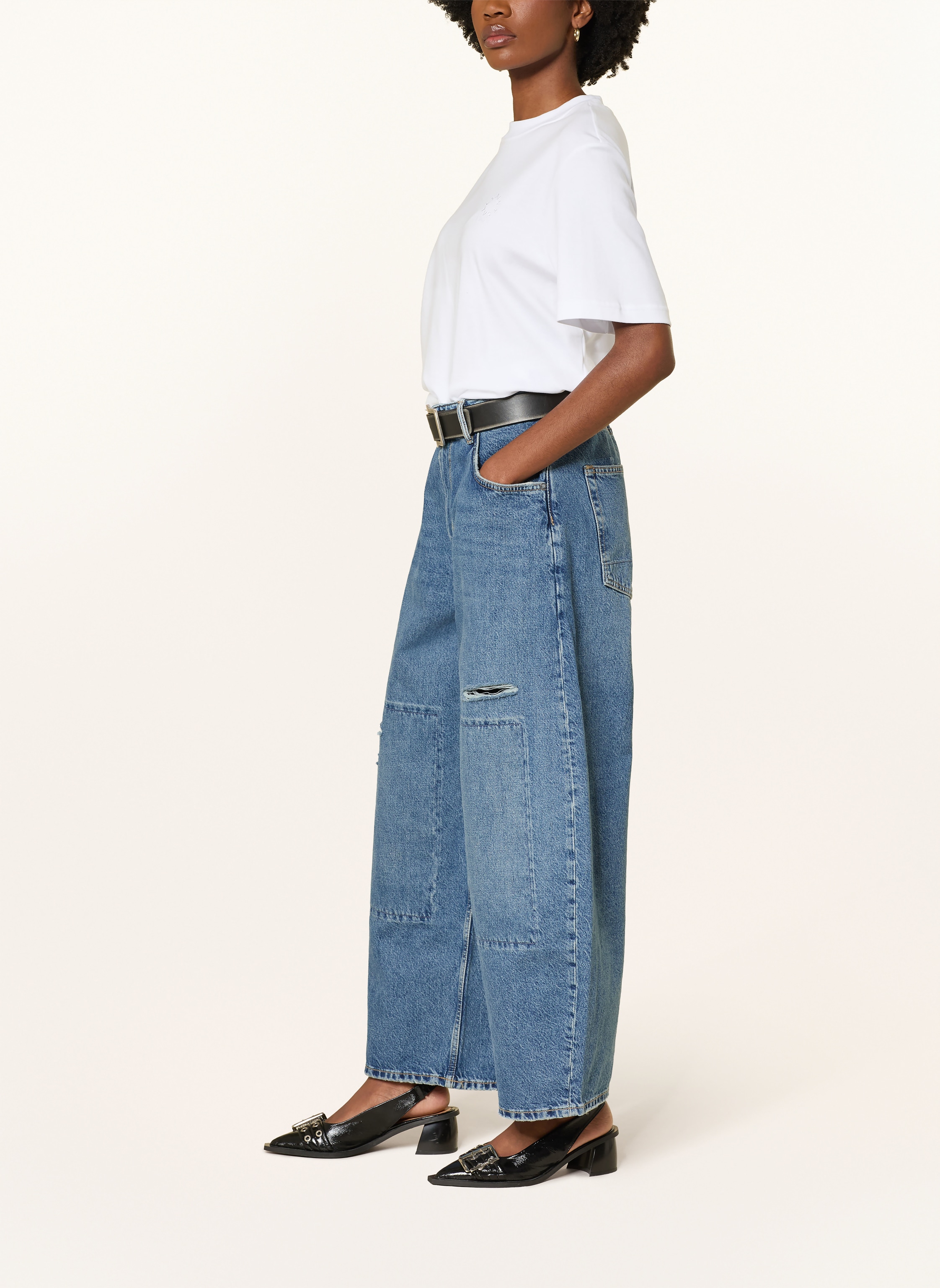 Thumbnail - Allsaints Barrel Jeans blau