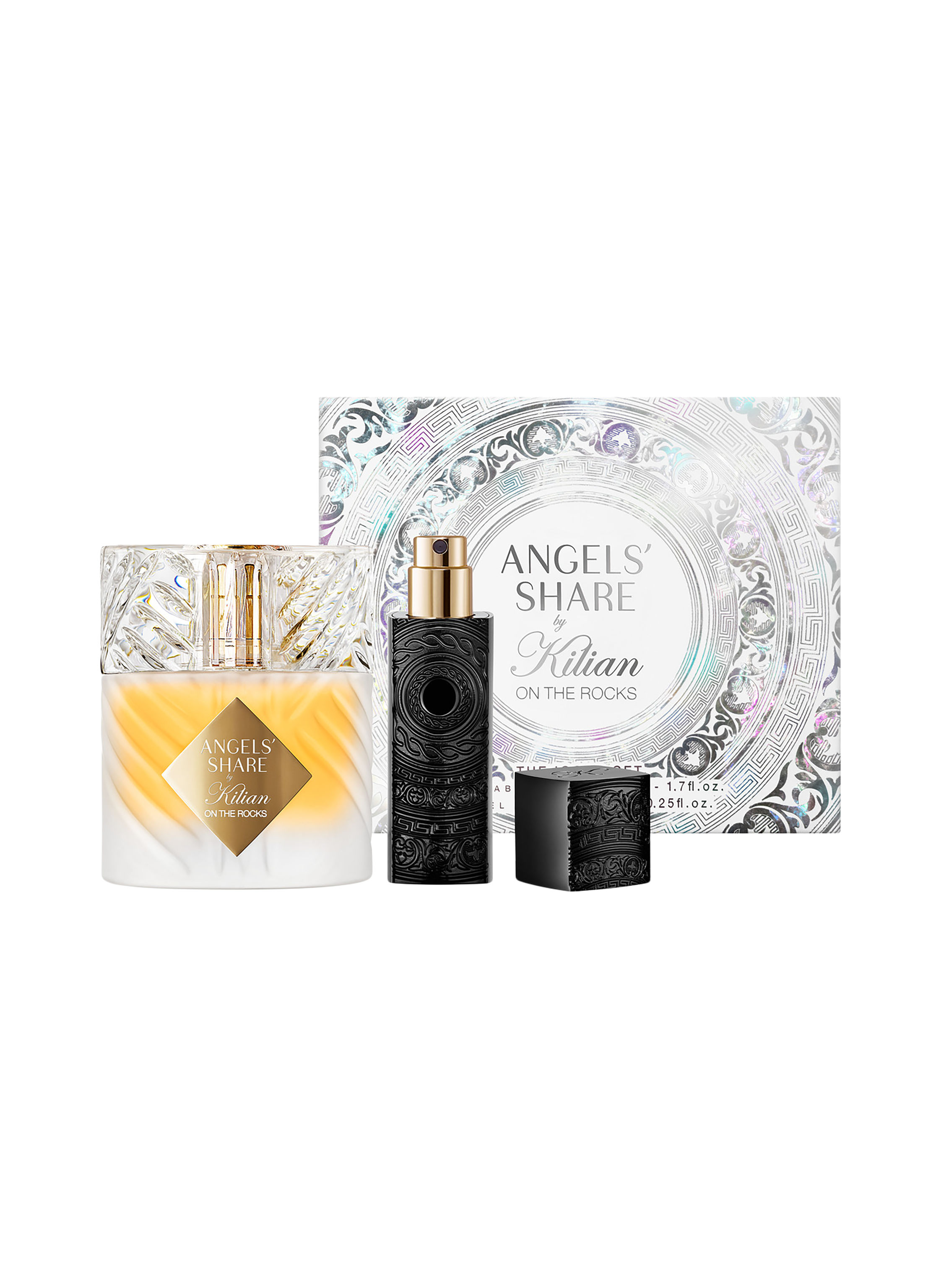 kilian angels' share on the rocks woda perfumowana 50 ml   zestaw  