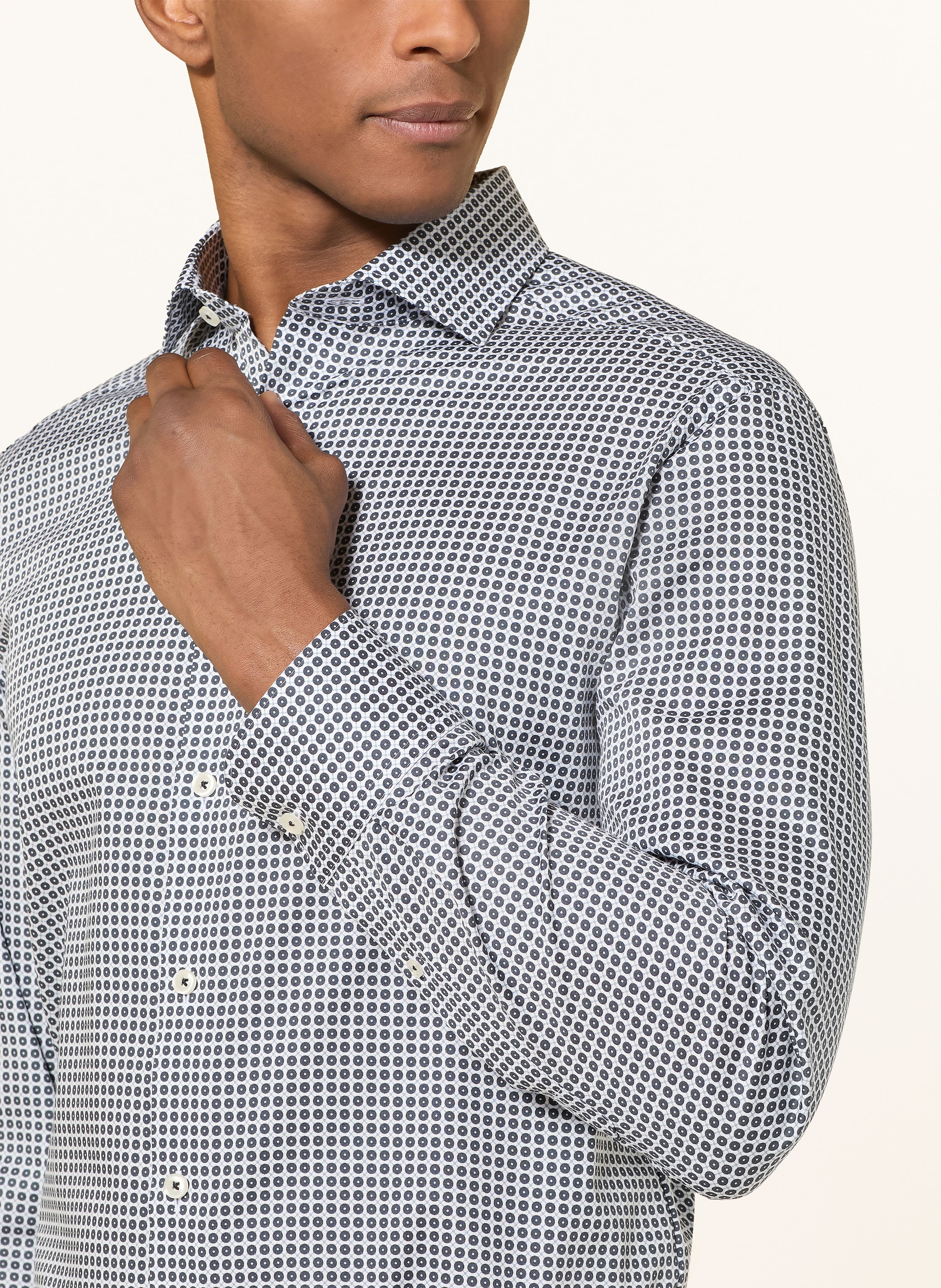 Thumbnail - Olymp Hemd Modern Fit grau