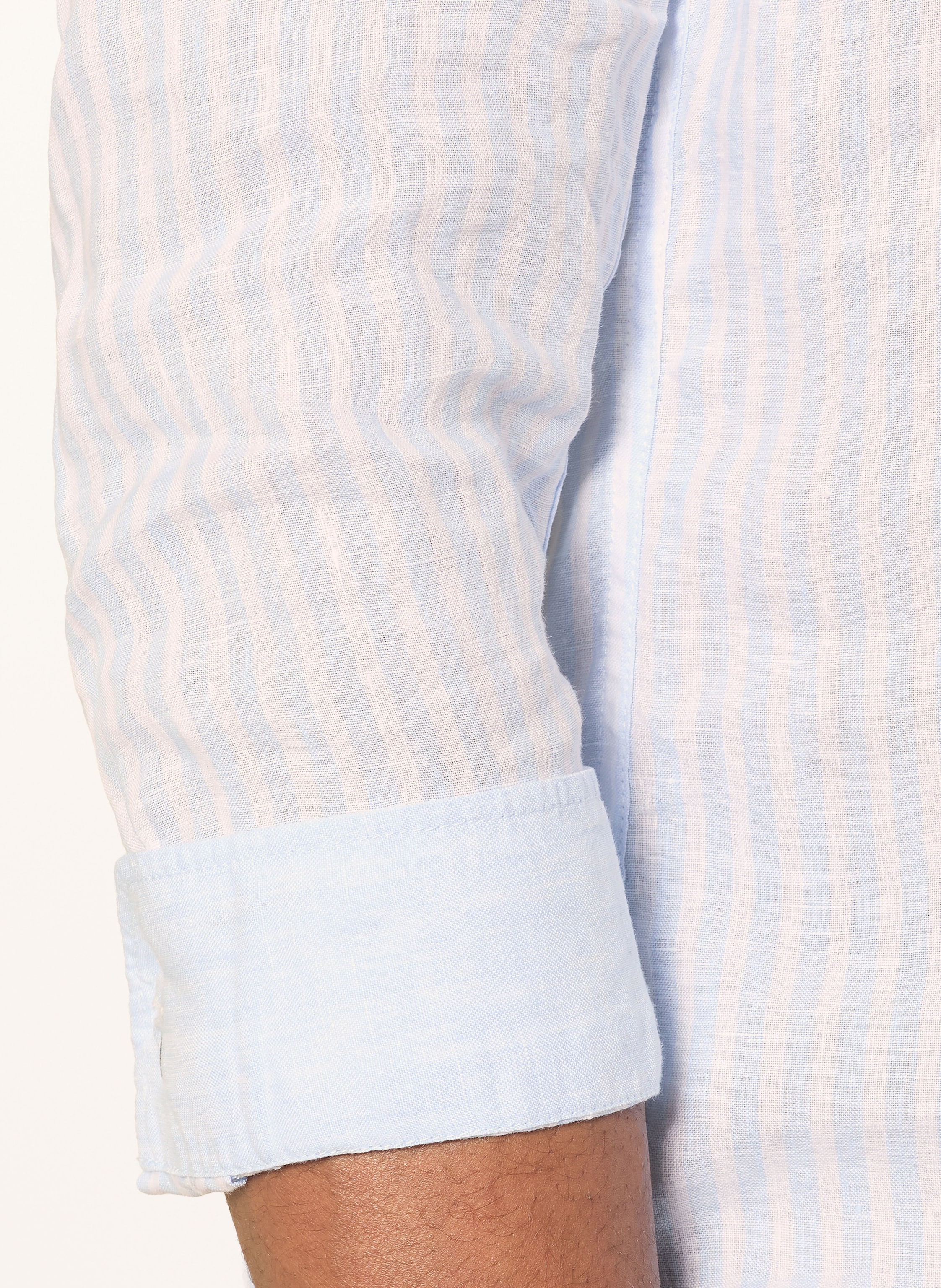 Thumbnail - Olymp Leinenhemd Casual Modern Fit blau