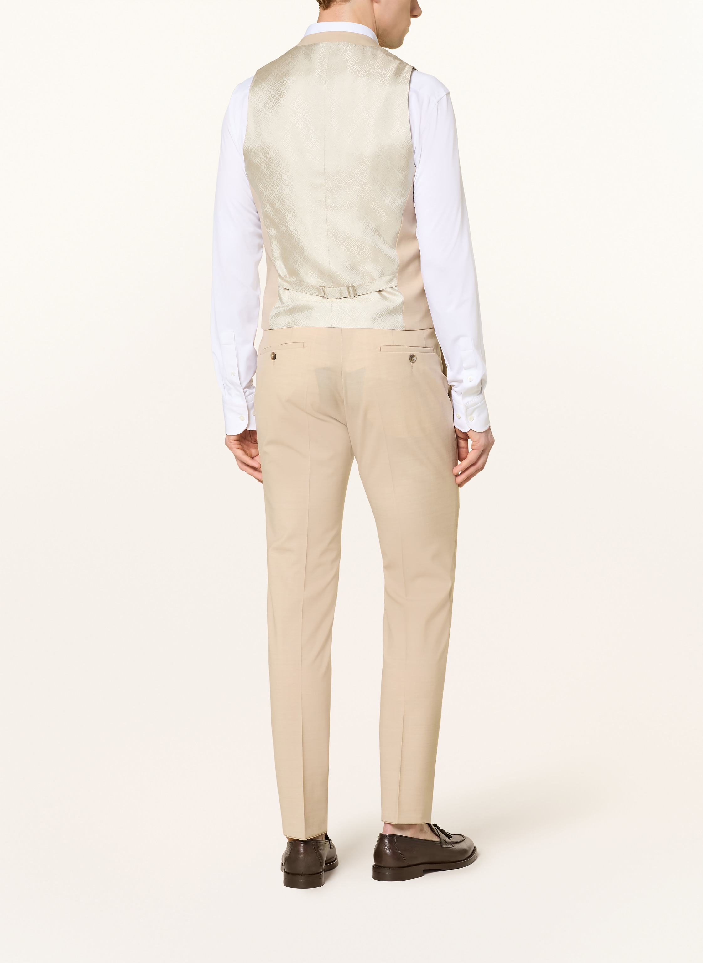 Thumbnail - Digel Move Weste Nicolo Extra Slim Fit beige