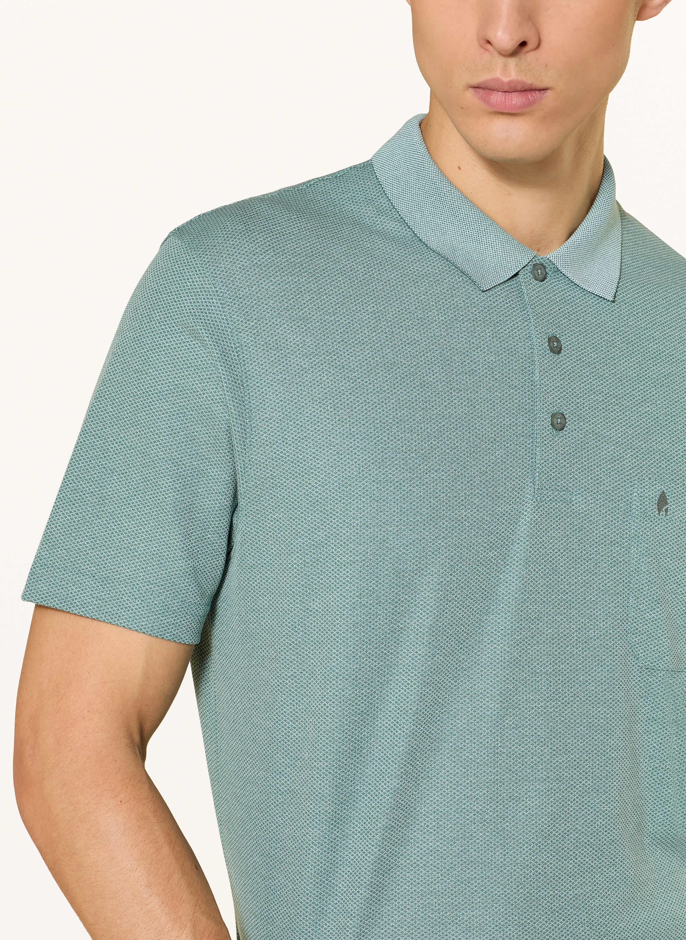 Thumbnail - Ragman Piqué-Poloshirt gruen