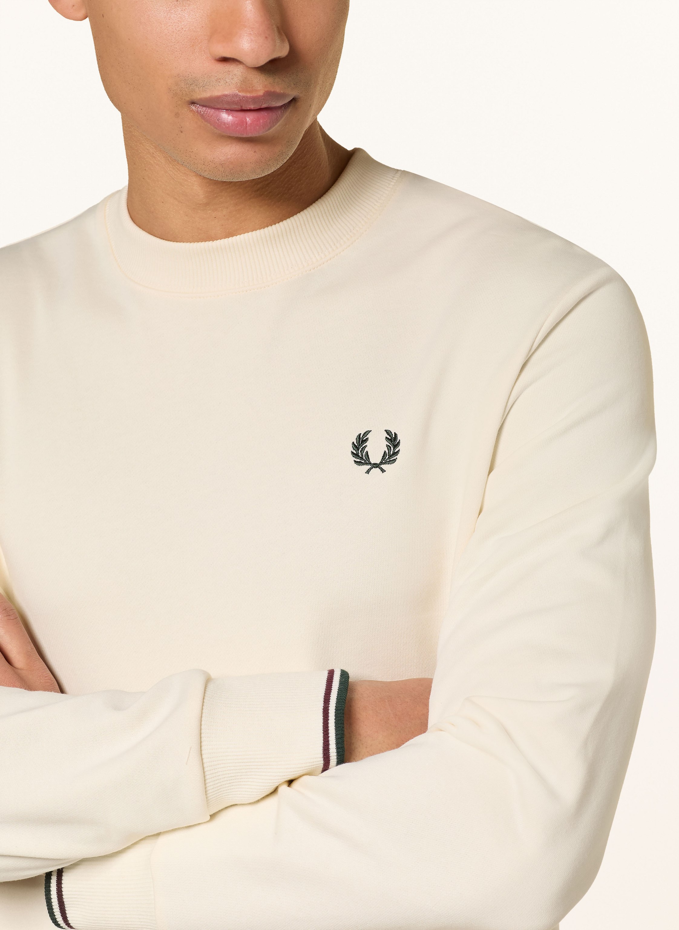 Thumbnail - Fred Perry Sweatshirt weiss
