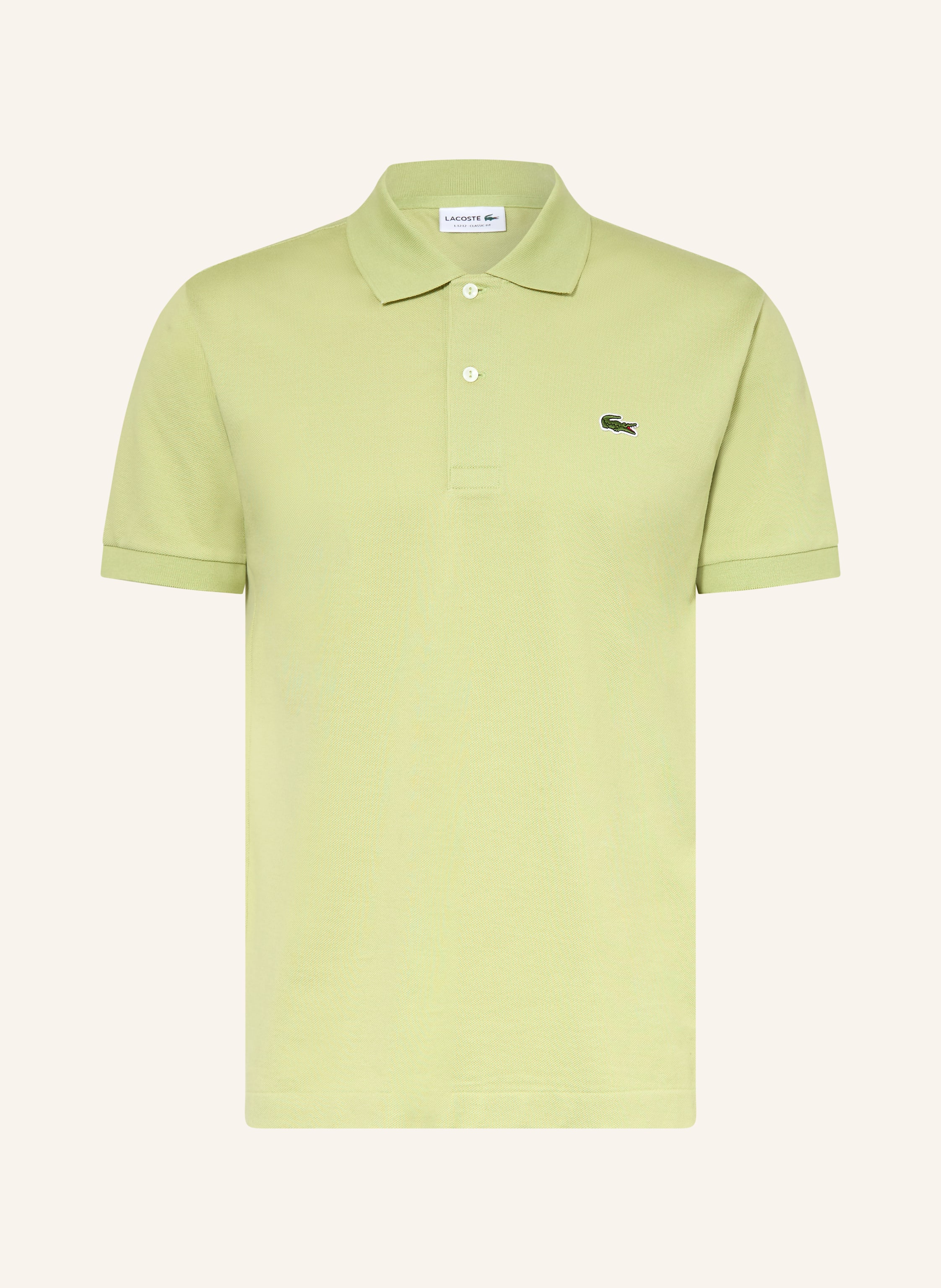 Lacoste Piqué-Poloshirt Classic Fit gruen