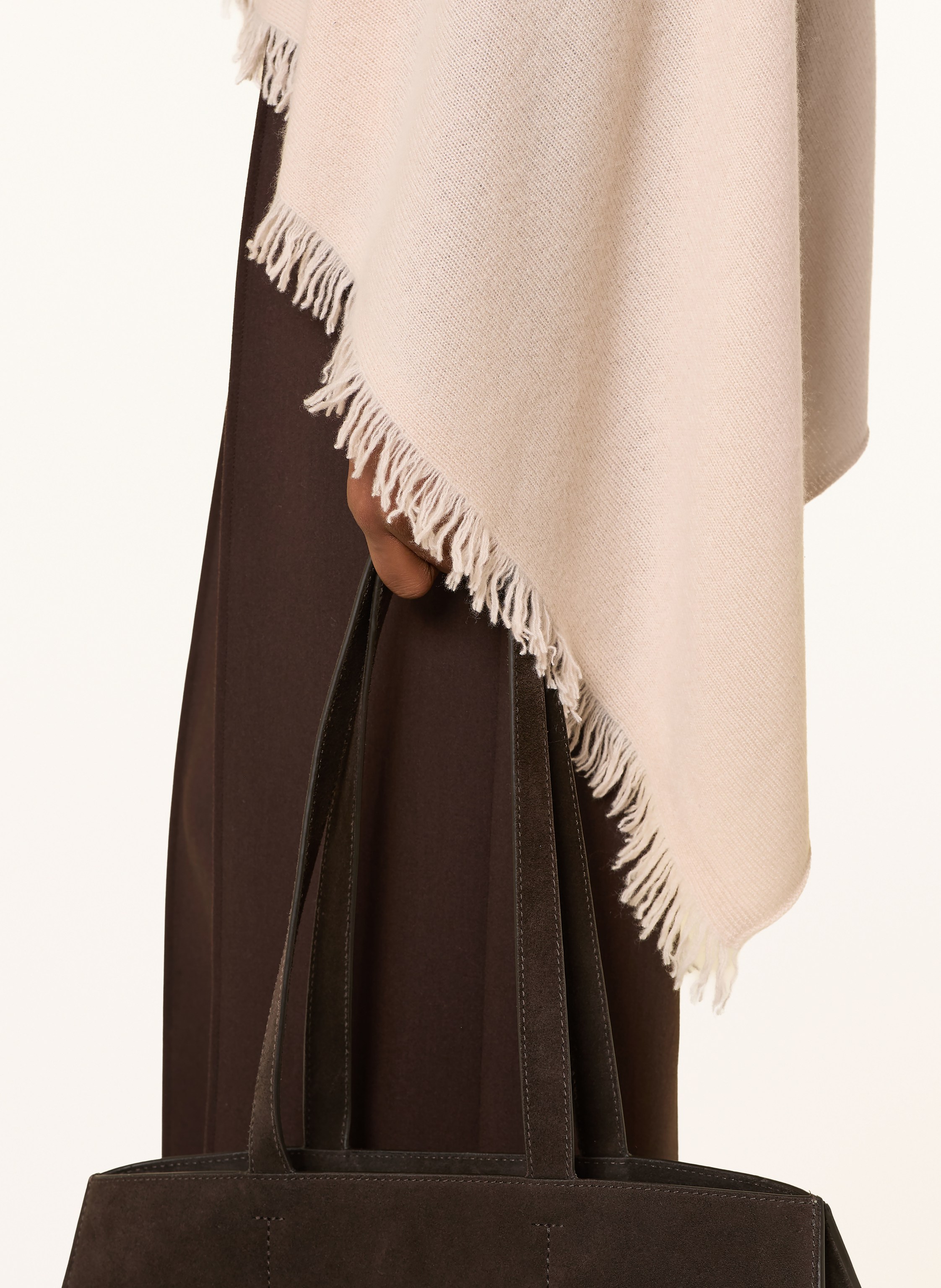 Thumbnail - Repeat Cashmere-Poncho beige