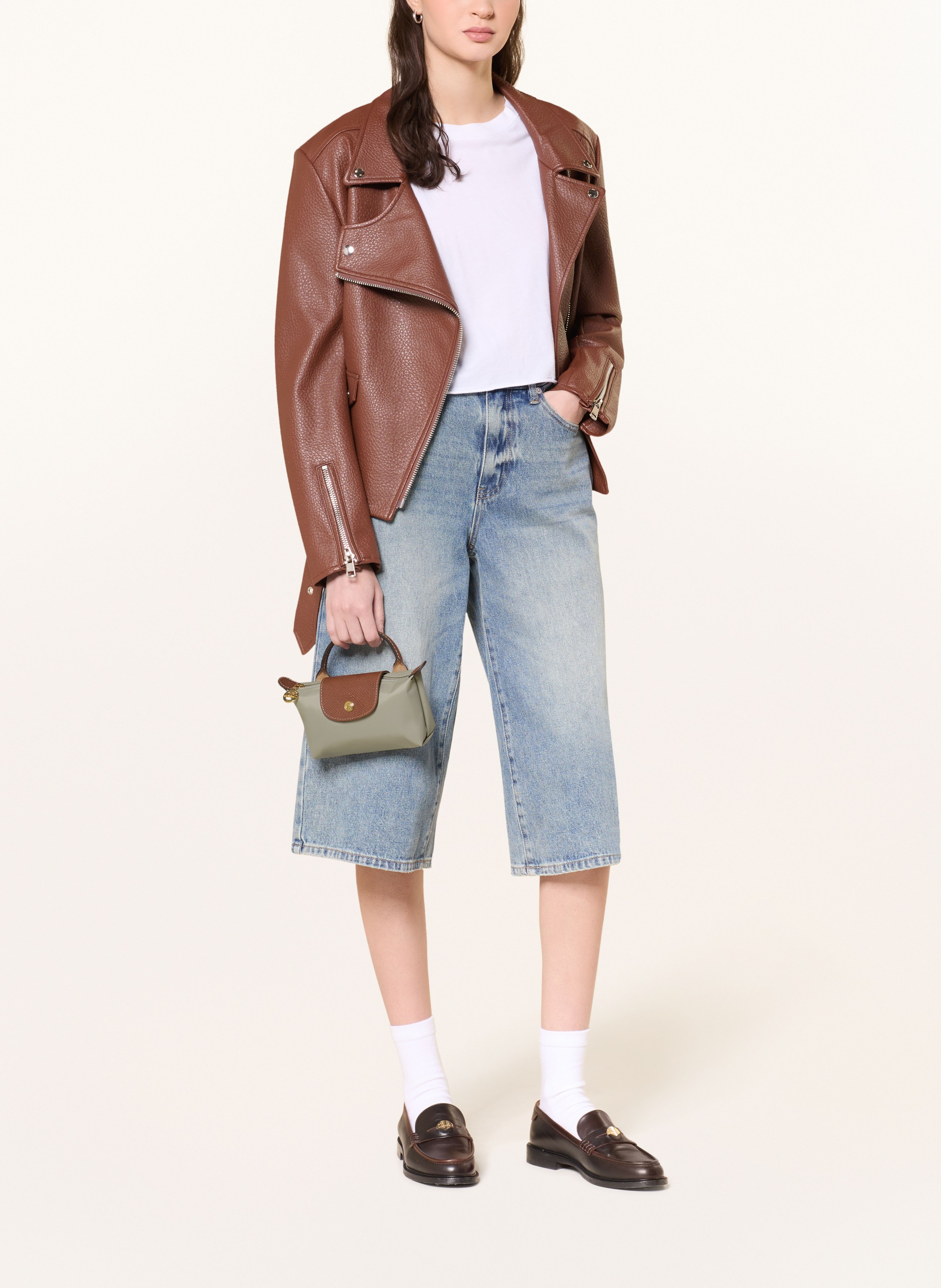 Thumbnail - Longchamp Pouch Le Pliage Original grau