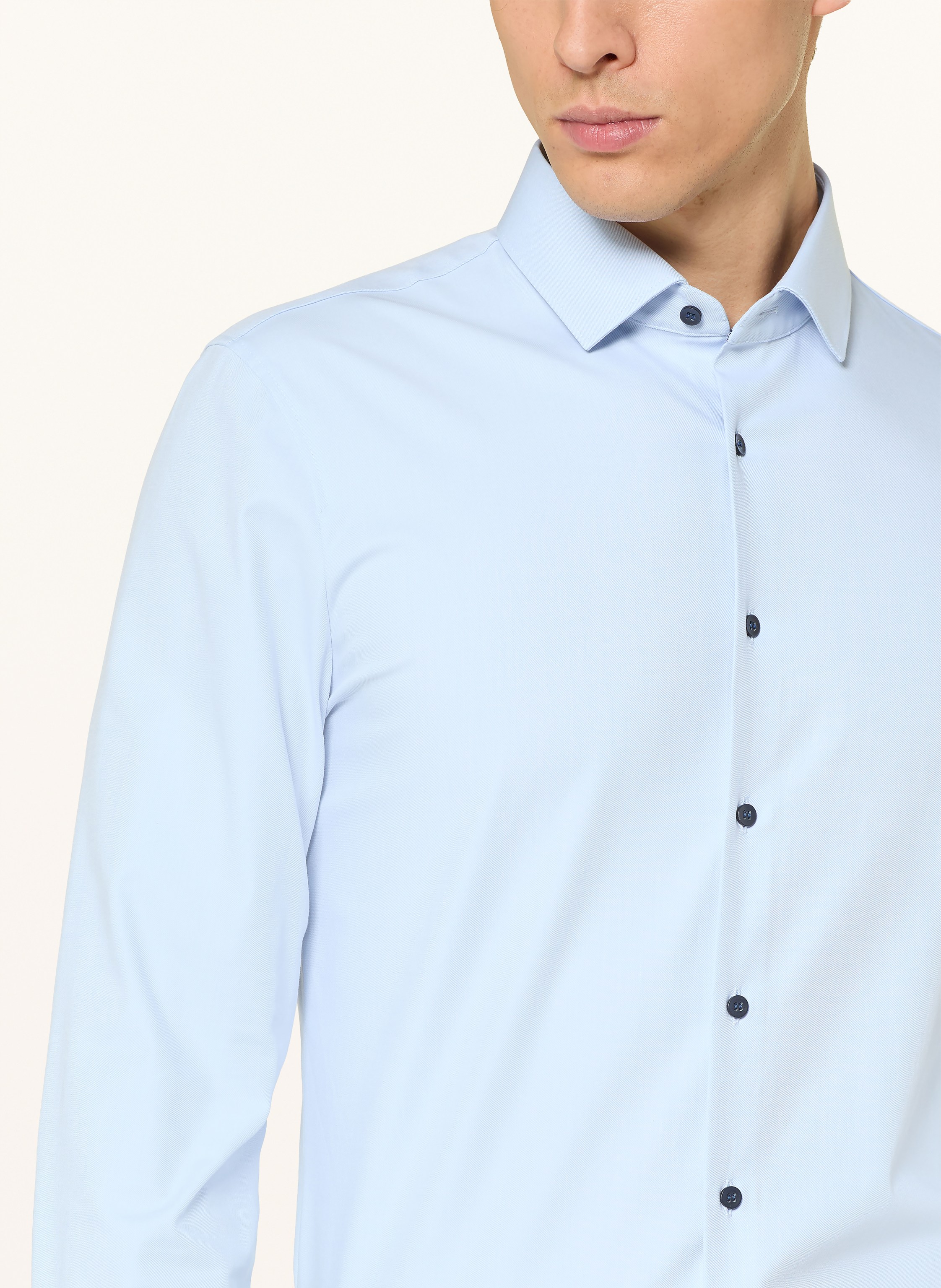 Thumbnail - Olymp Hemd No. Six 24/Seven Super Slim blau