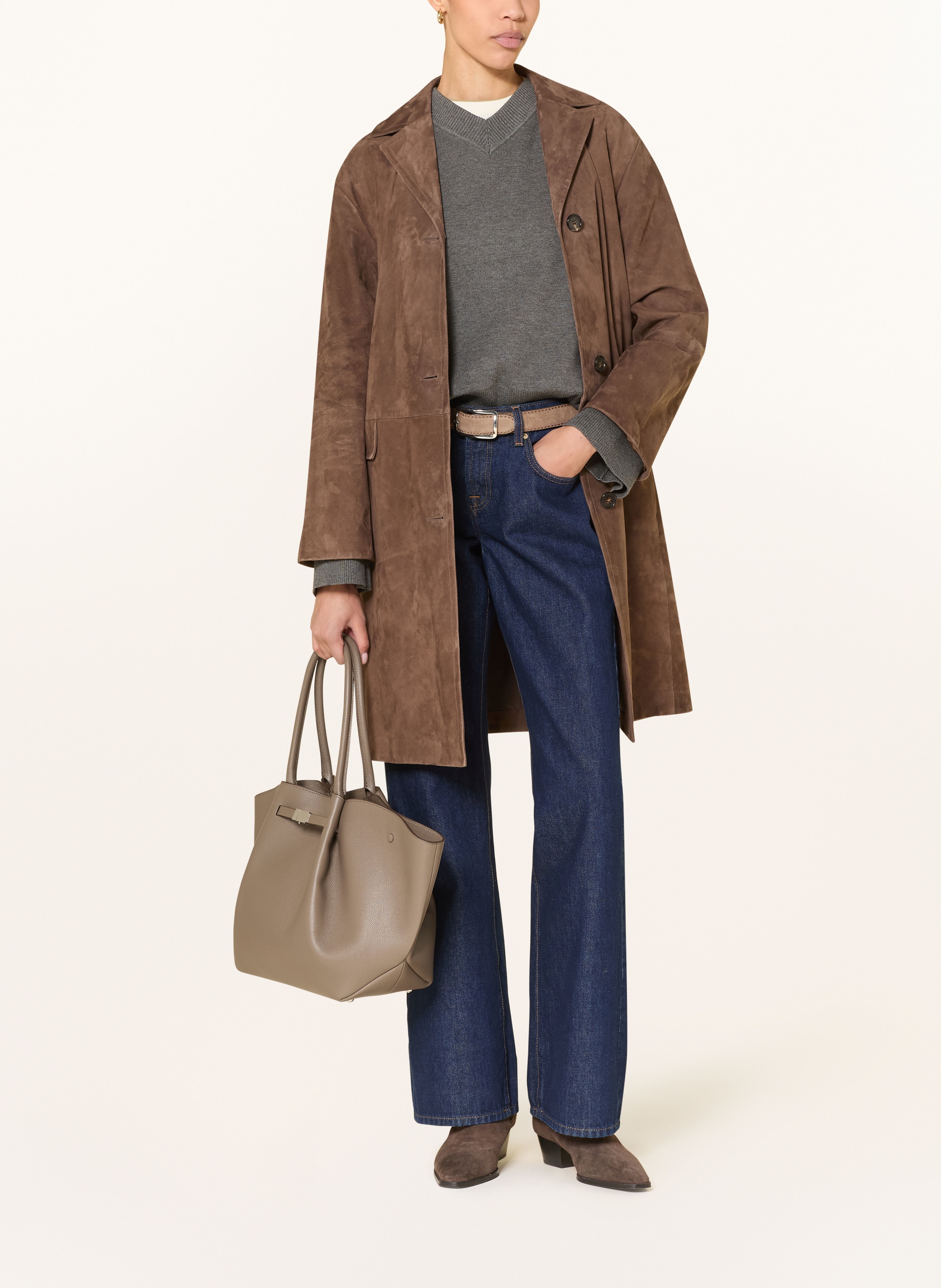 Thumbnail - Demellier Shopper The New York Large beige