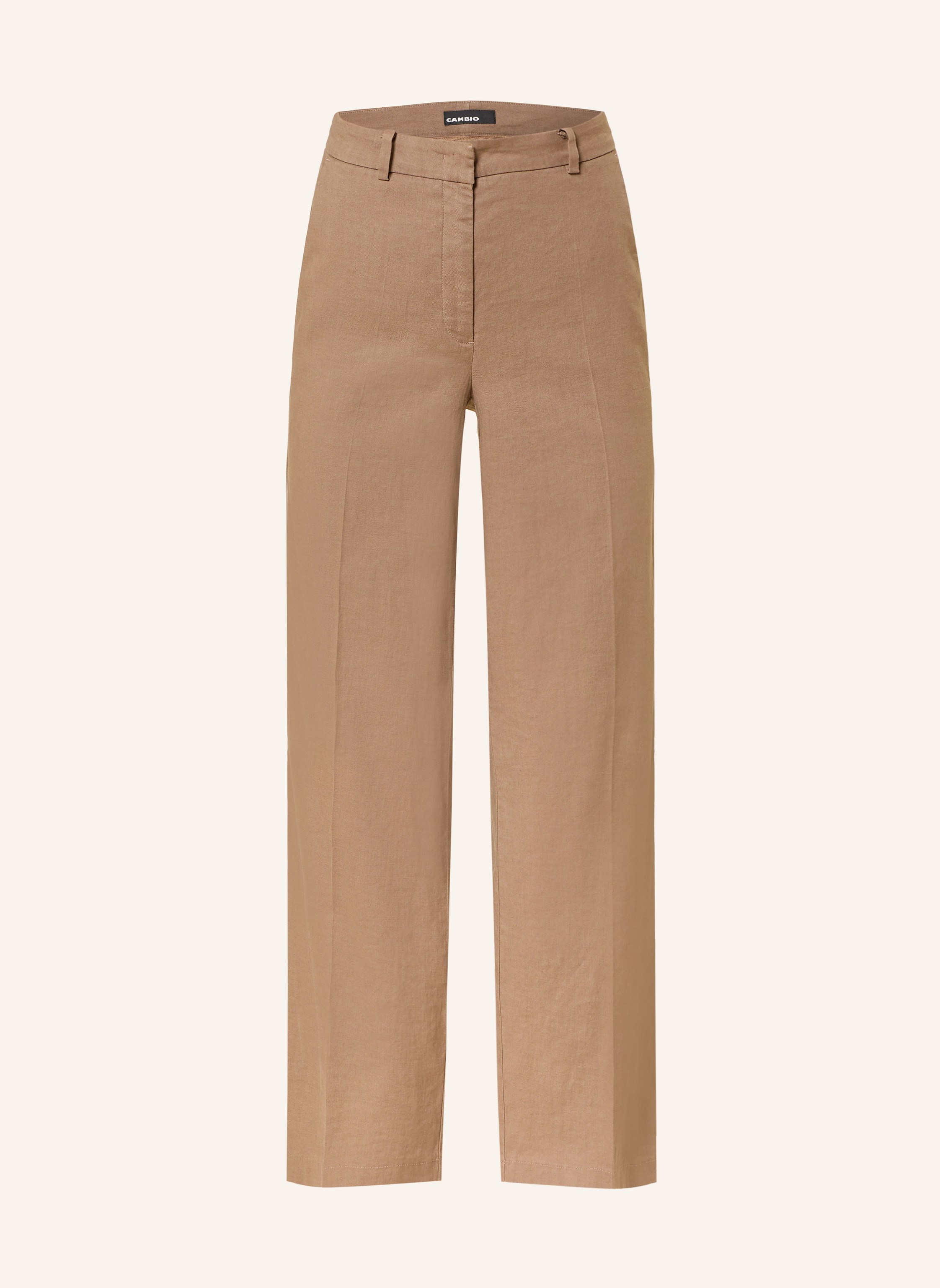 Cambio Marlenehose Mira Mit Leinen braun