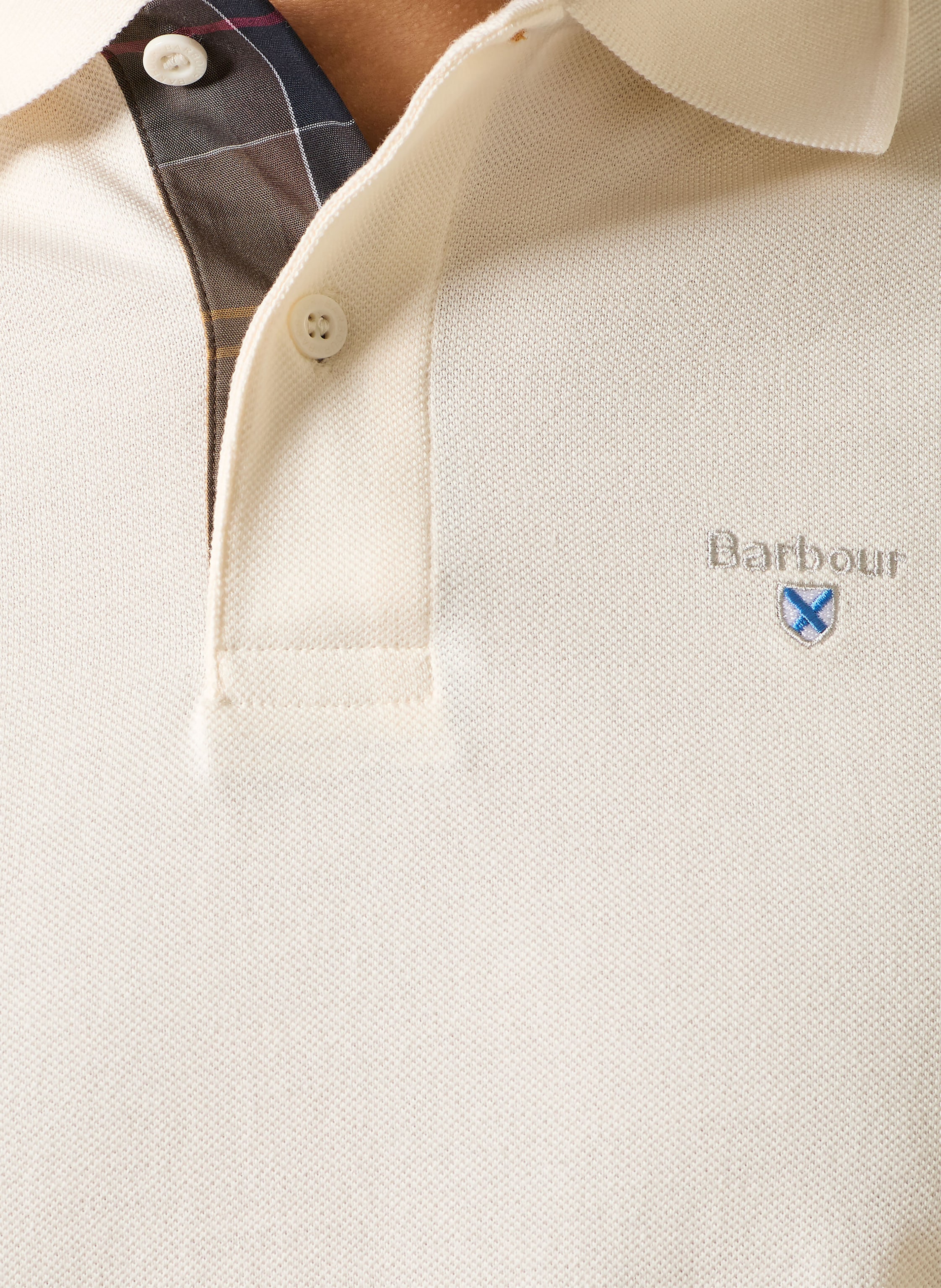 Thumbnail - Barbour Piqué-Poloshirt weiss