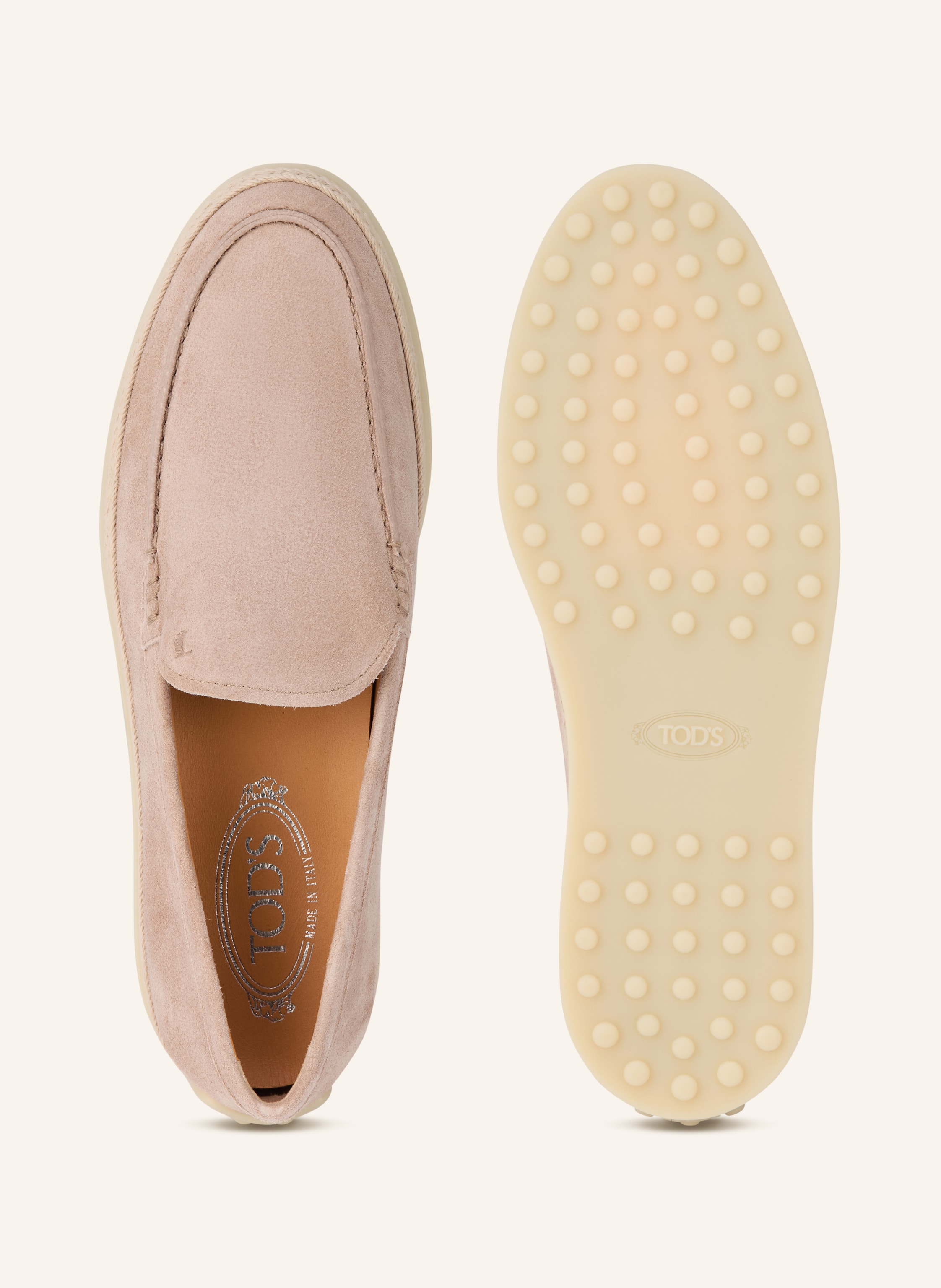 Thumbnail - Tod's Mokassins Gomma Rafia 92k rosa